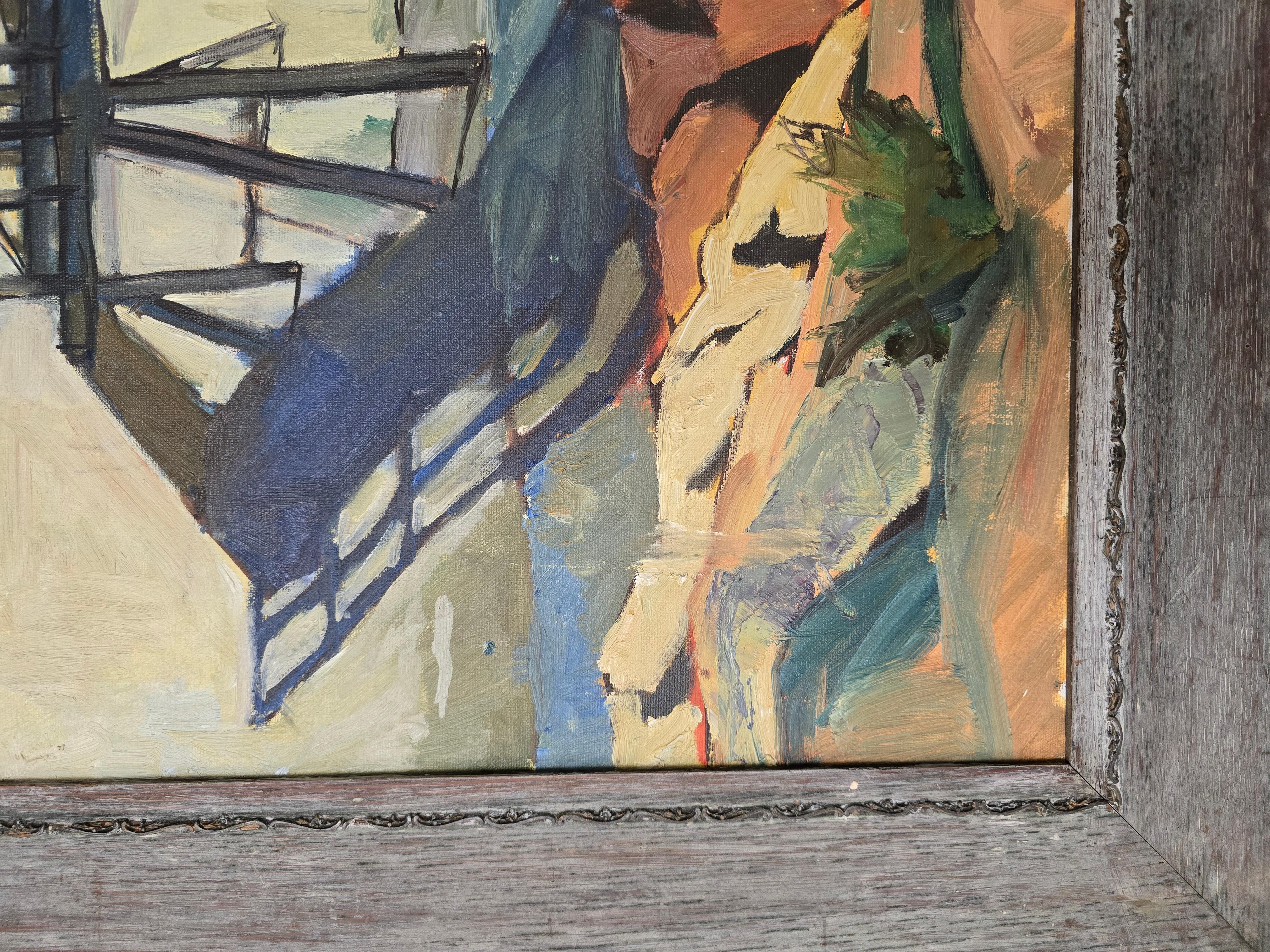 Nachmittag am Pier - Rudy Helmo ca. 1955 im Angebot 3
