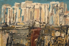 "Ruins #2", Oil on Canvas Painting of the Collapse of Civilization