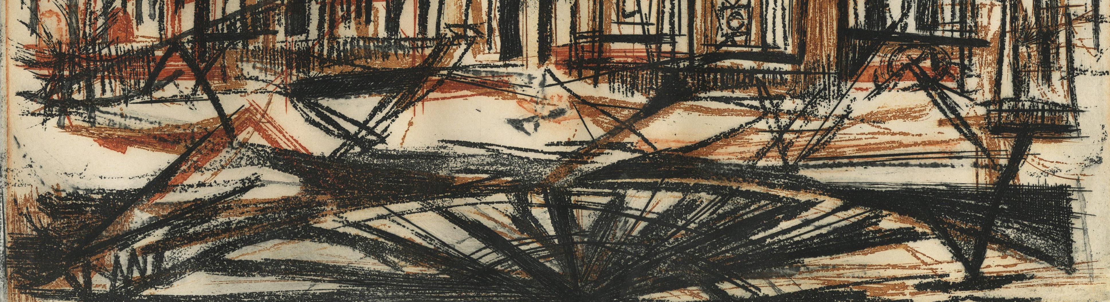 Palacio, Florencia - Print moderno estadounidense de Rudy O. Pozzatti