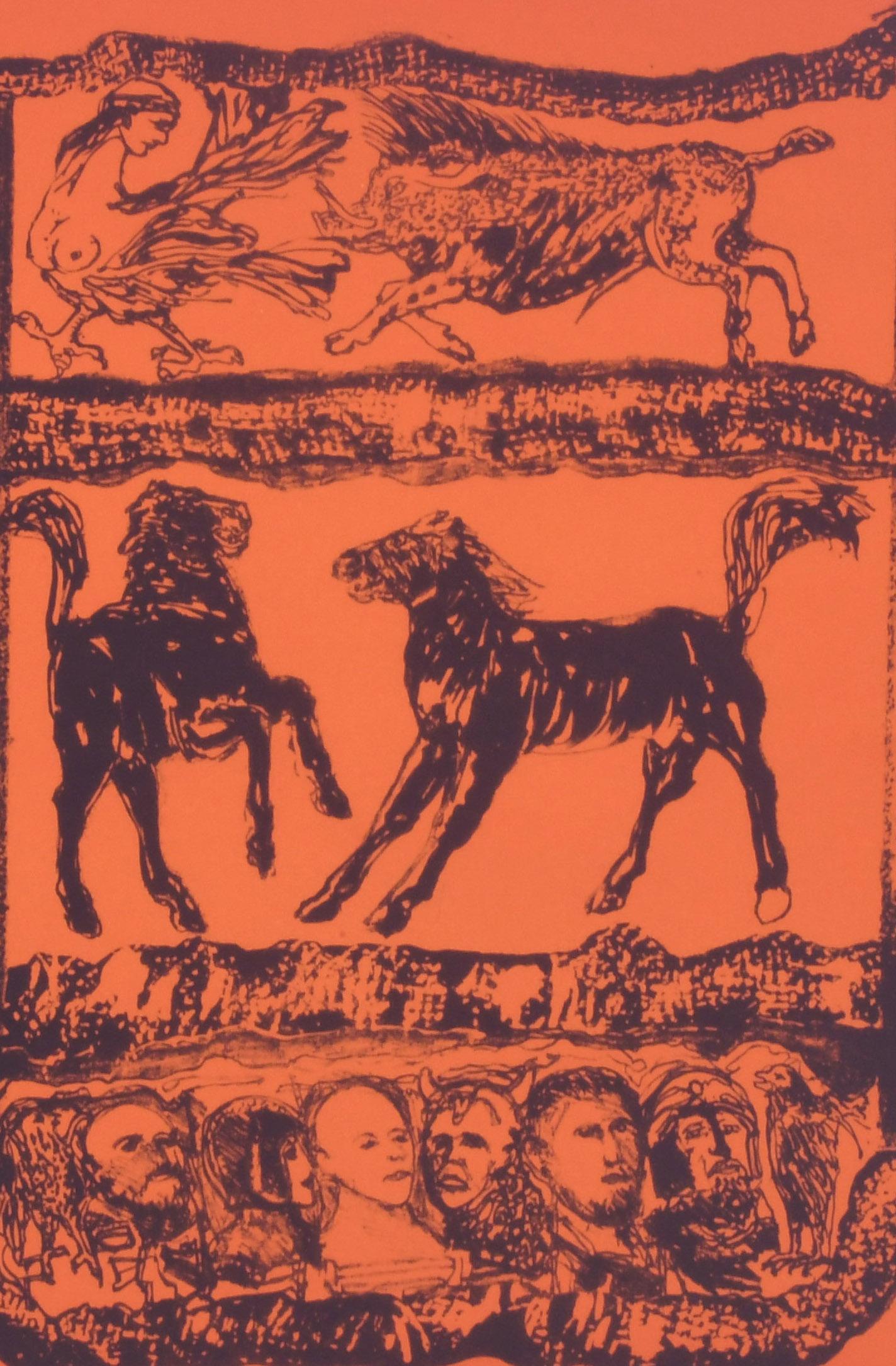 Turn- about
Color Aluminum plate lithograph from three plates
Signed, titled, and numbered in pencil by the artist
