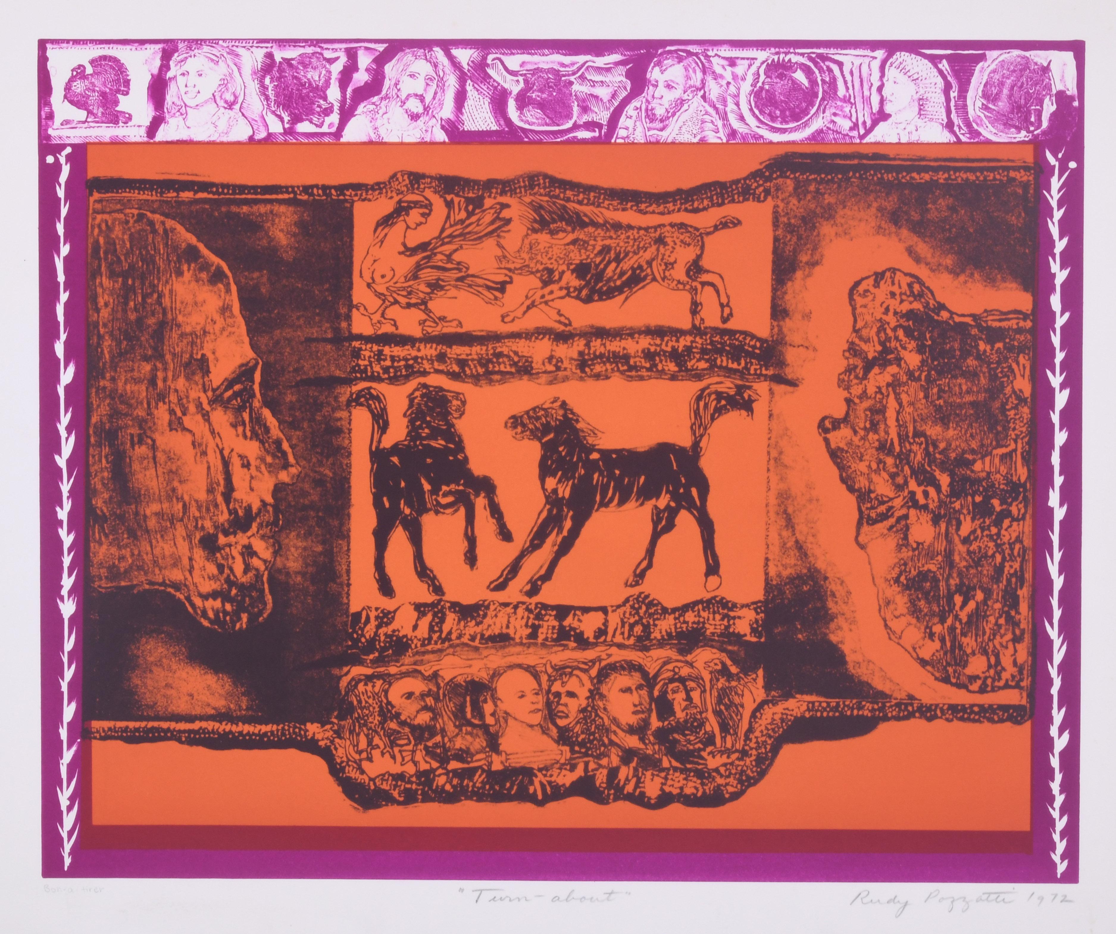 Turn-about - Print by Rudy O. Pozzatti