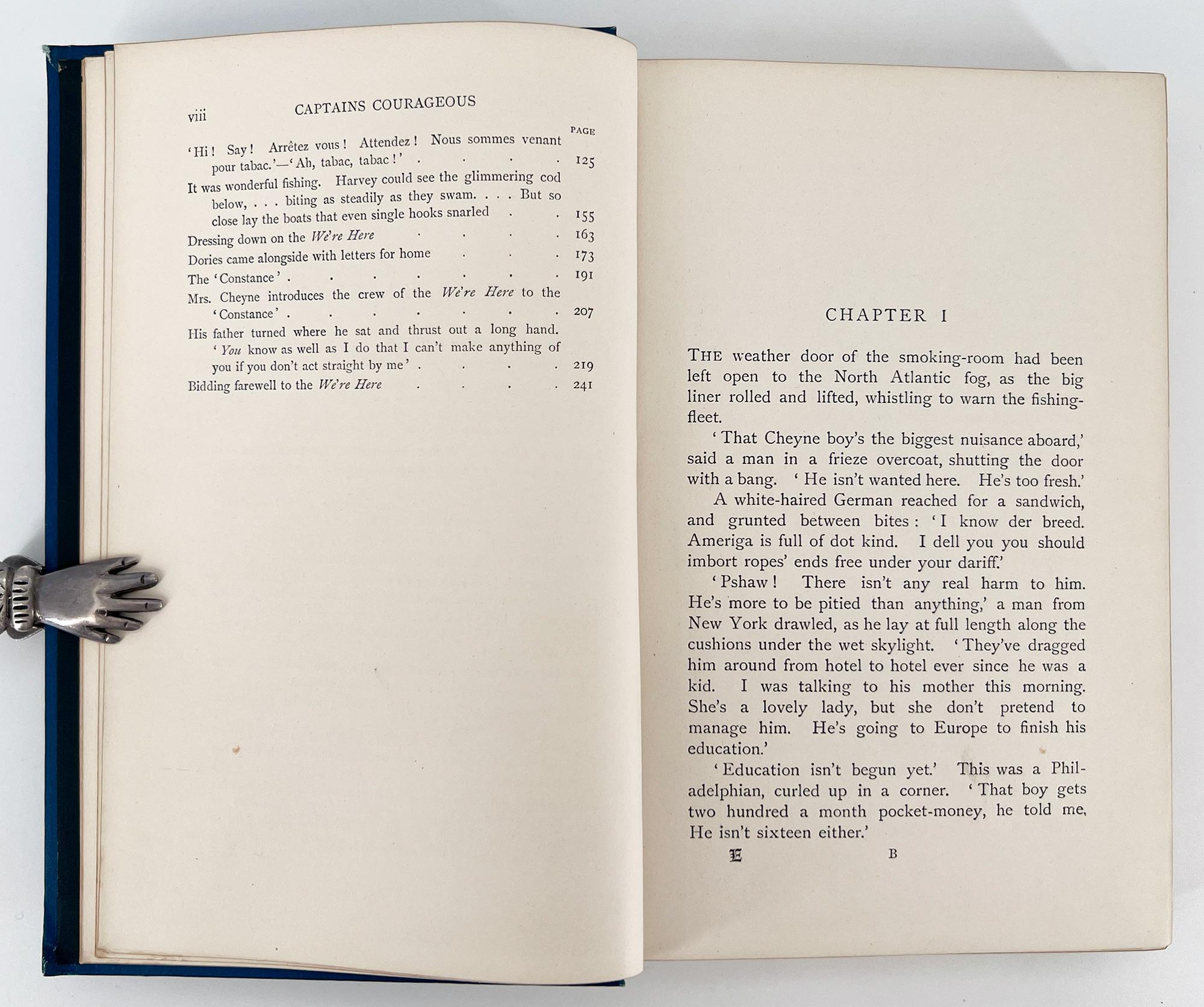 Rudyard KIPLING, Captains Courageous; A Story of the Great Banks - FIRST EDITION For Sale 4