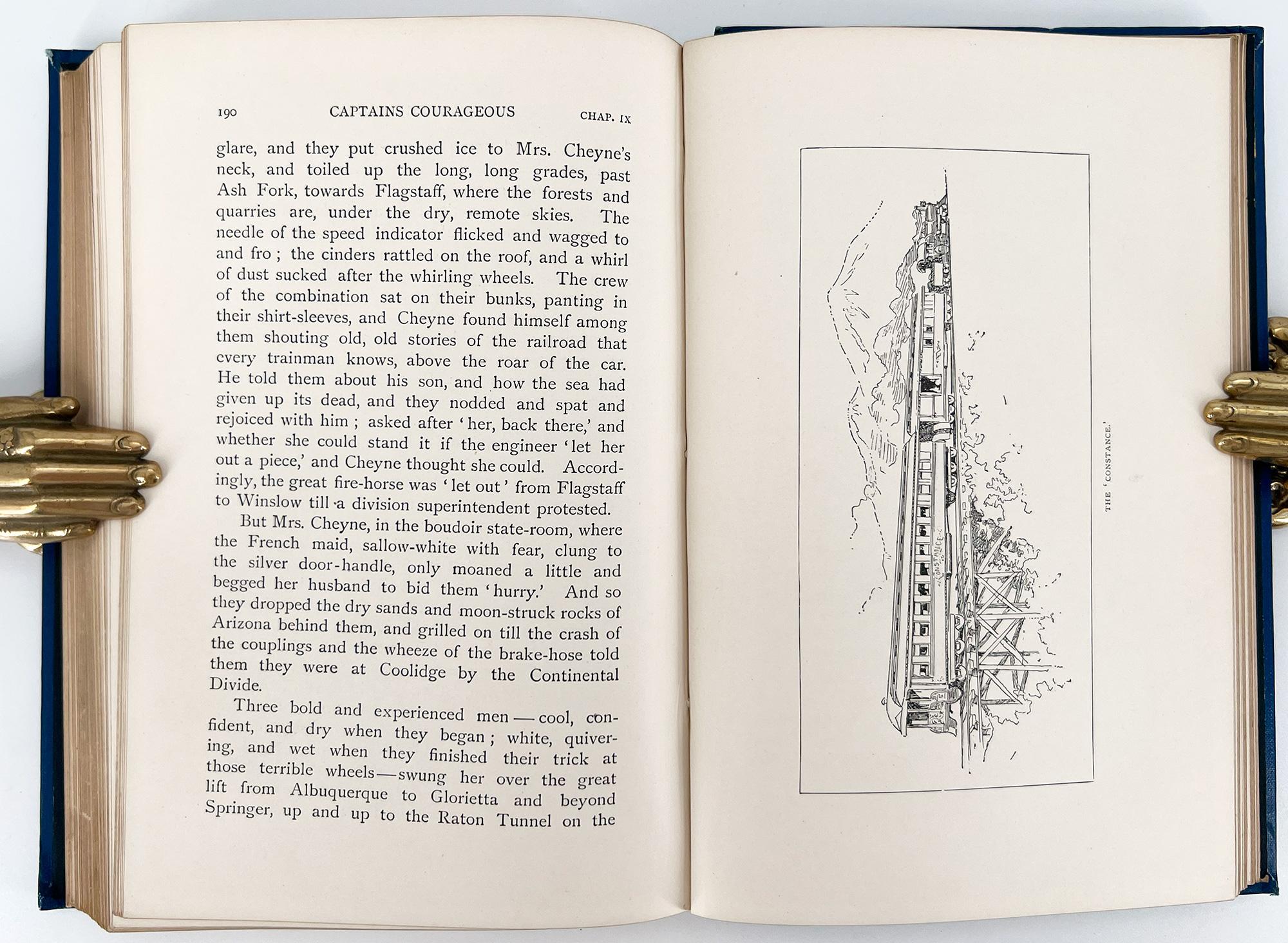 Paper Rudyard KIPLING, Captains Courageous; A Story of the Great Banks - FIRST EDITION For Sale
