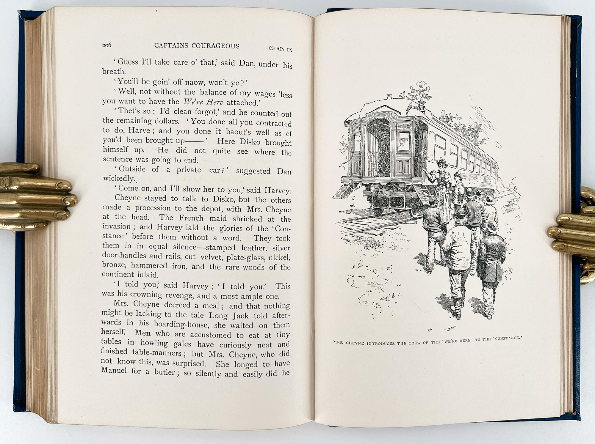 Rudyard KIPLING, Captains Courageous; A Story of the Great Banks - FIRST EDITION For Sale 1
