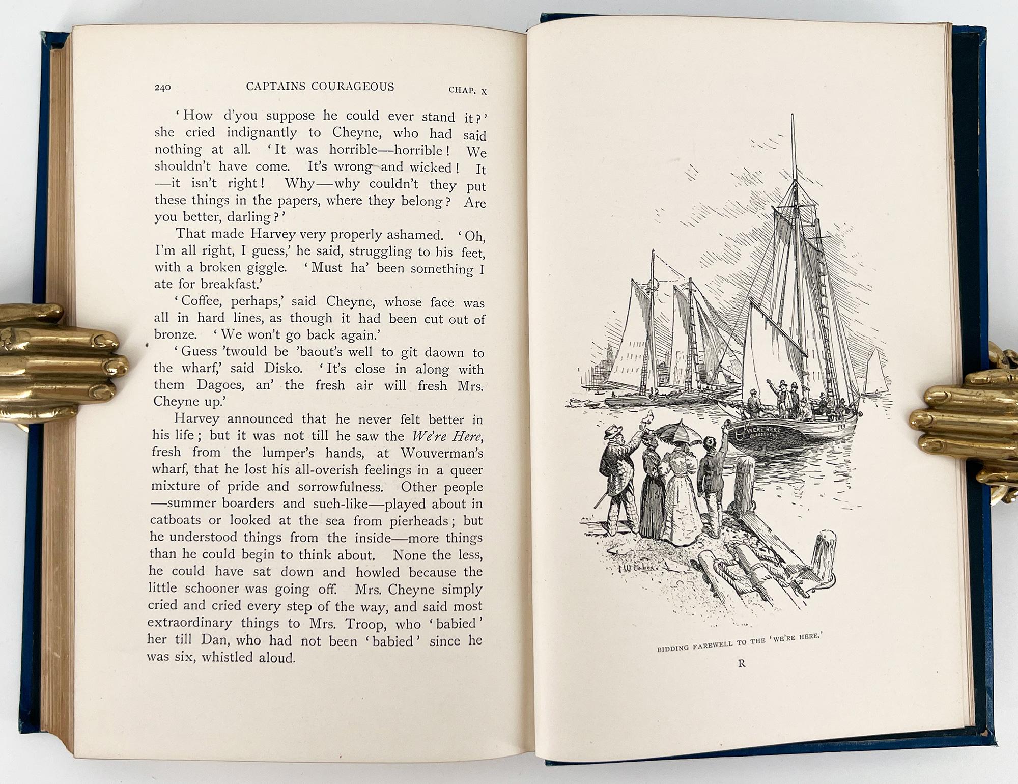 Rudyard KIPLING, Captains Courageous; A Story of the Great Banks - FIRST EDITION For Sale 2