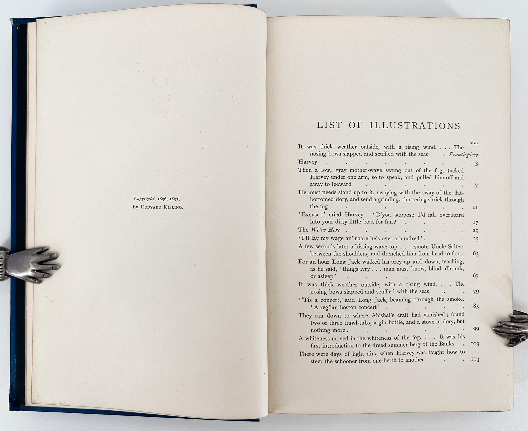 Rudyard KIPLING, Captains Courageous; A Story of the Great Banks - FIRST EDITION For Sale 3