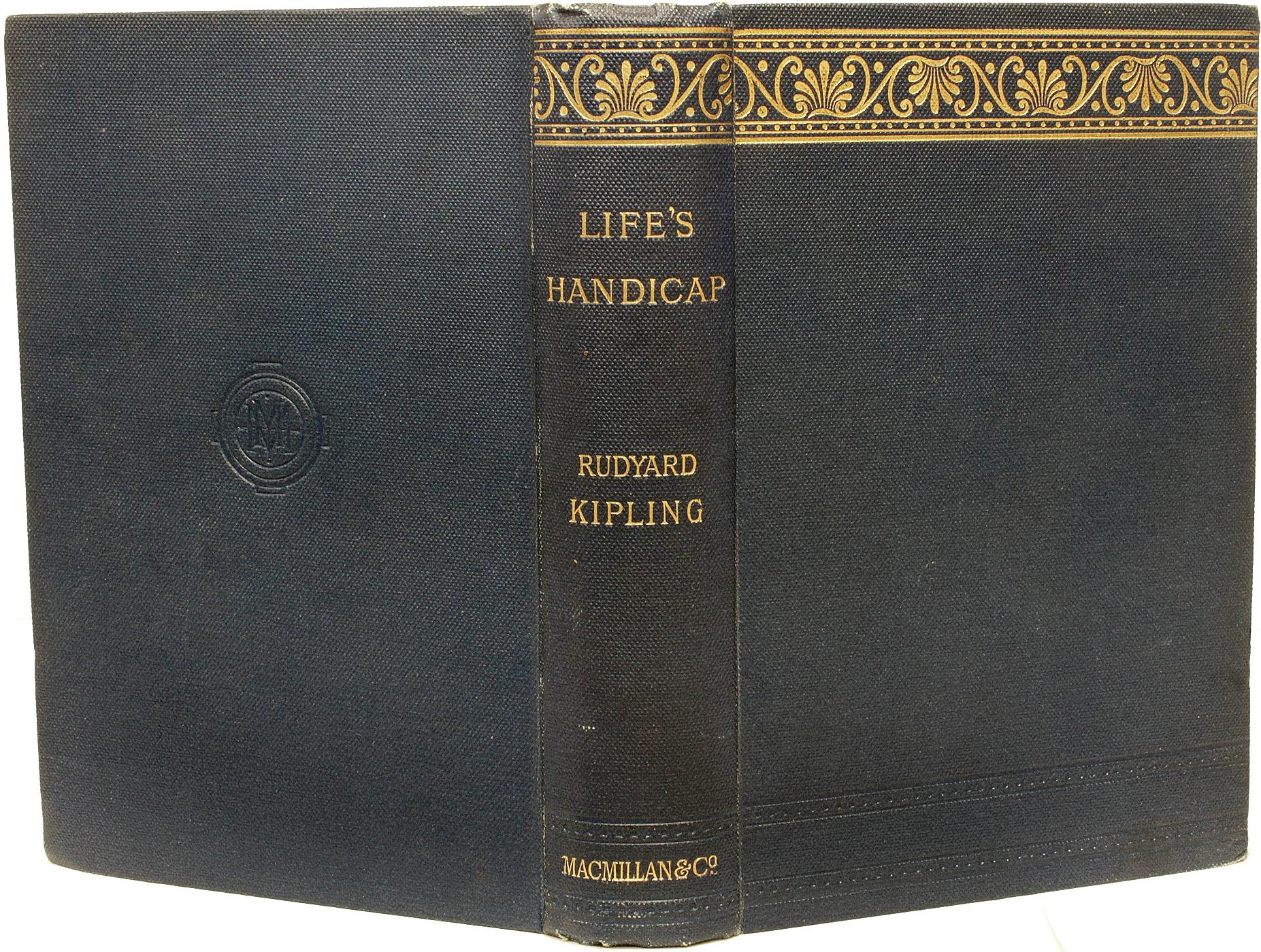 Fin du XIXe siècle Rudyard Kipling. Le handicap de la vie. 1891 - Première édition - DÉCLARATION DE LA DÉCLARATION ! en vente
