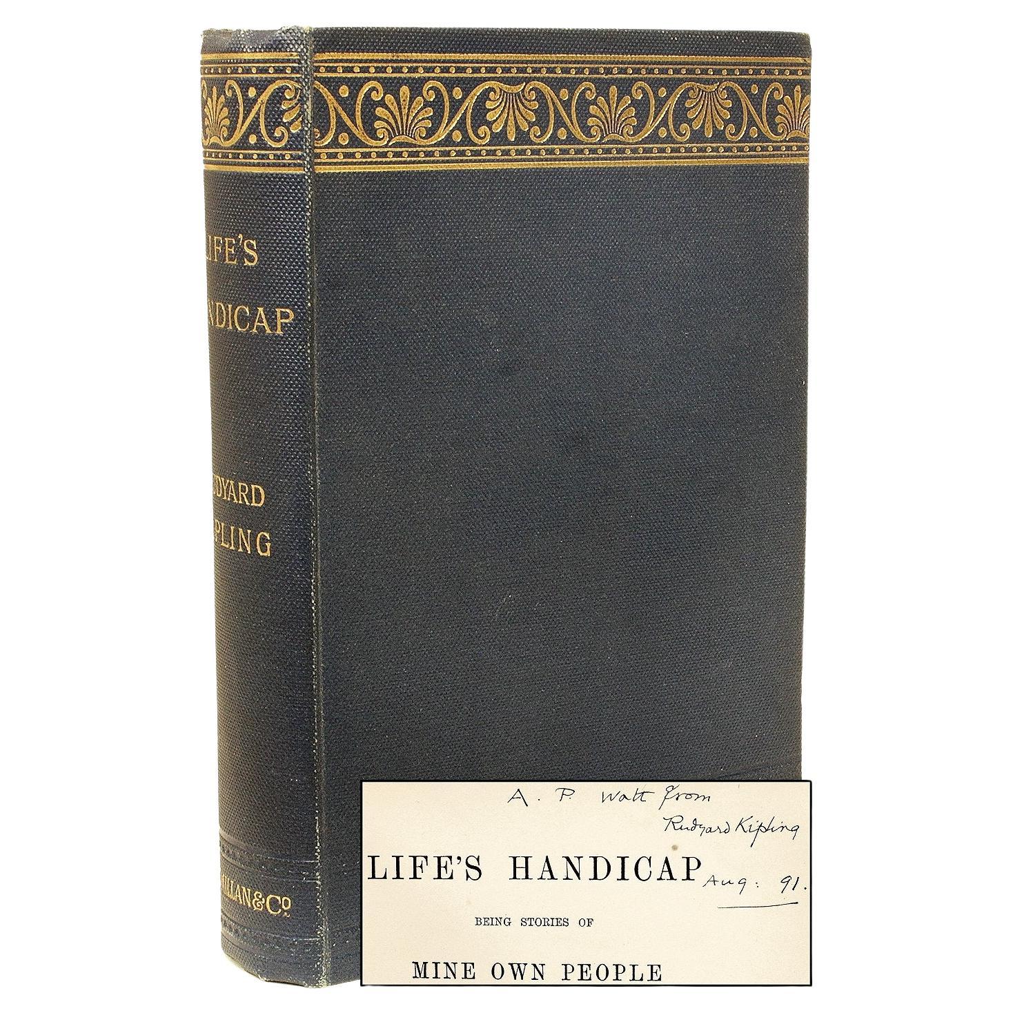 Rudyard Kipling. Le handicap de la vie. 1891 - Première édition - DÉCLARATION DE LA DÉCLARATION ! en vente