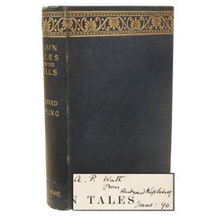 Antique Rudyard KIPLING. Plain Tales From The Hills. THIRD EDITION - PRESENTATION COPY !