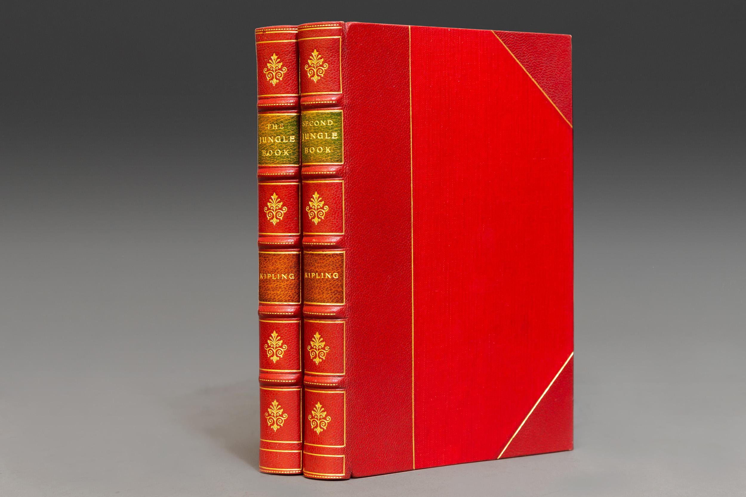 Rudyard Kipling, The Jungle Book and The Second Jungle Book In Good Condition In New York, NY