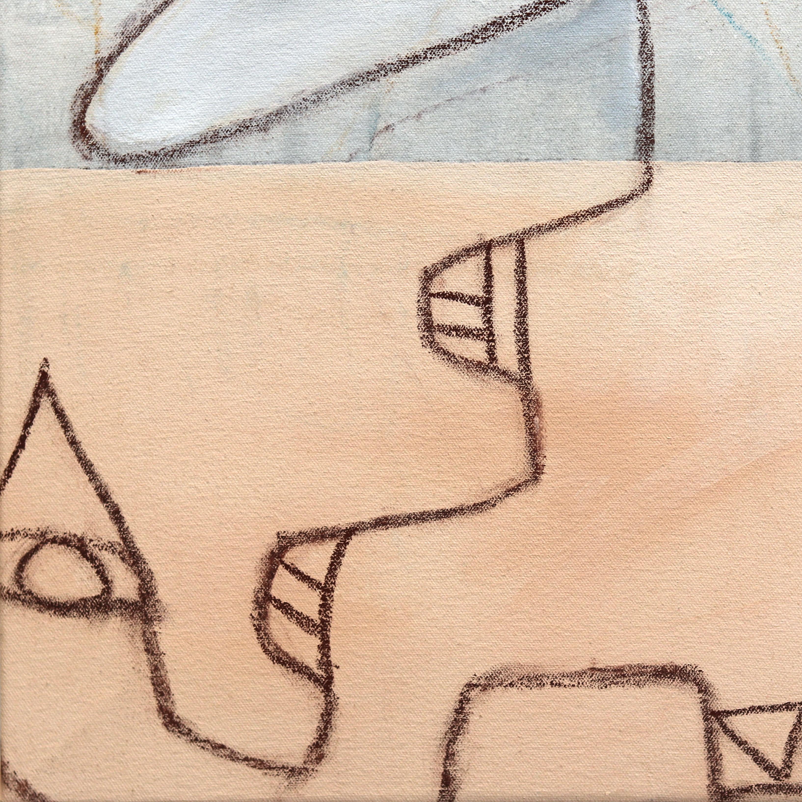 Cocky Humble - Obra de Arte Original sobre Lienzo Forma Orgánica Abstracta en venta 5
