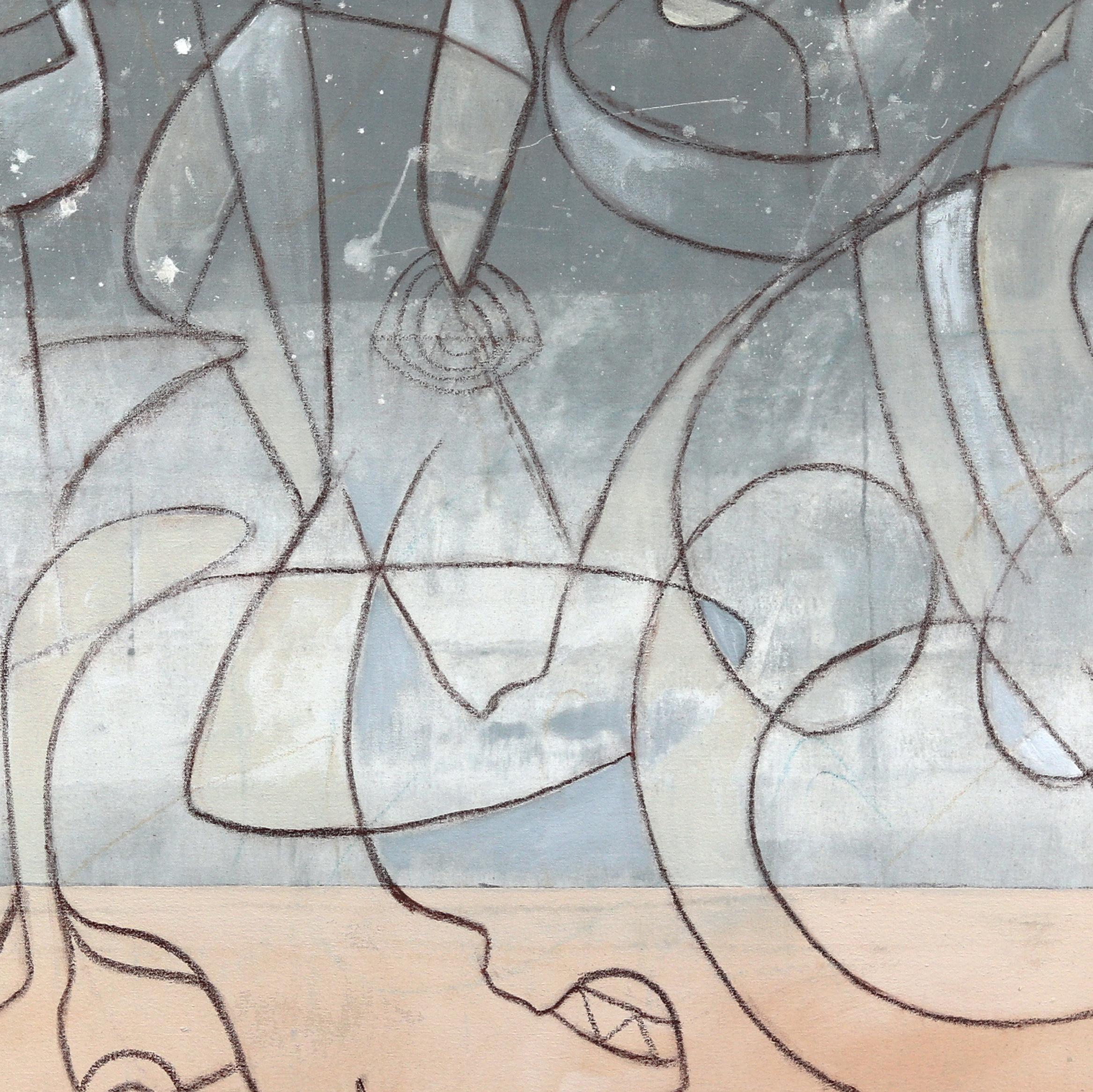 Cocky Humble - Obra de Arte Original sobre Lienzo Forma Orgánica Abstracta en venta 6