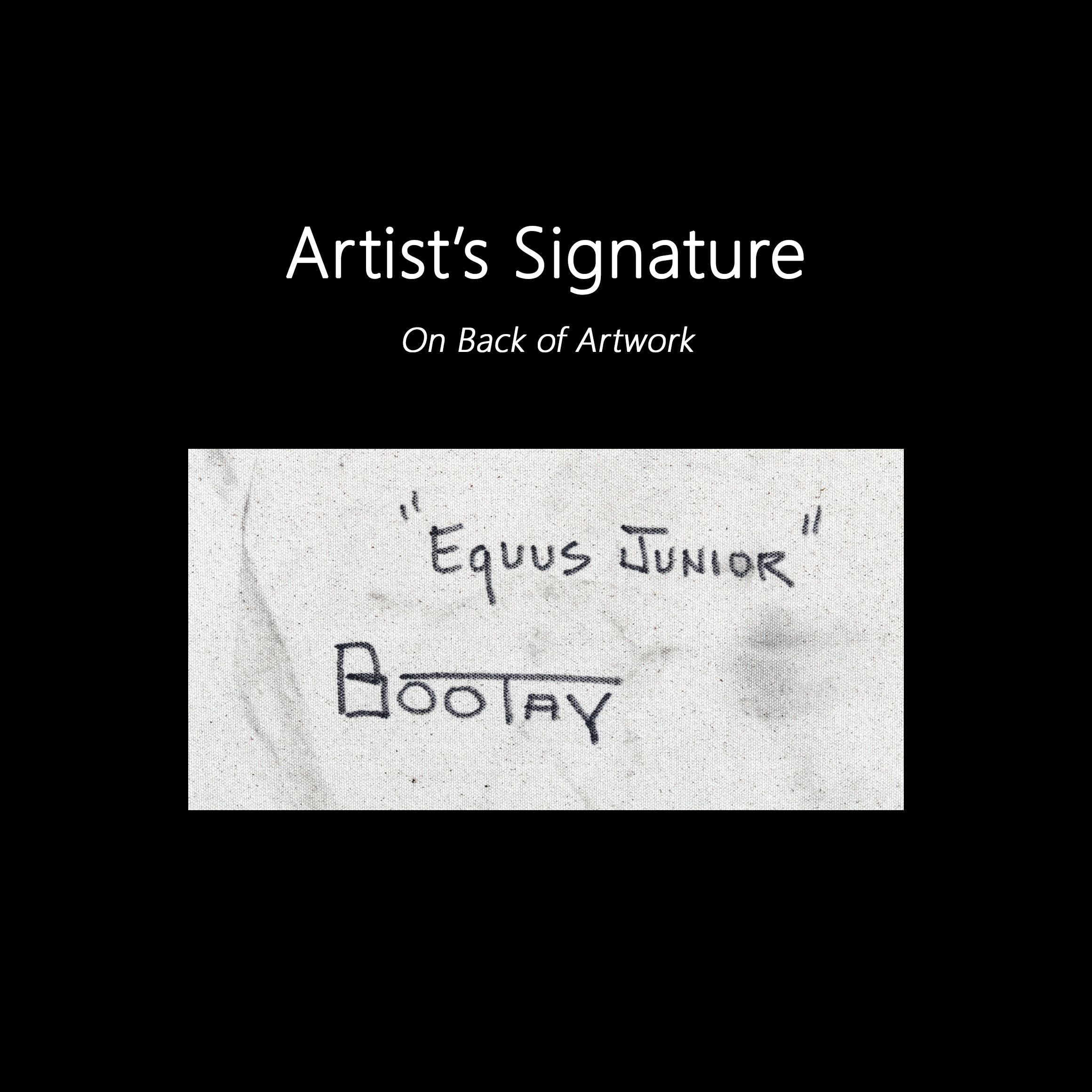 Equus Junior - Large Abstract Sage & Dark Green Organic Pastel Artwork on Canvas For Sale 7