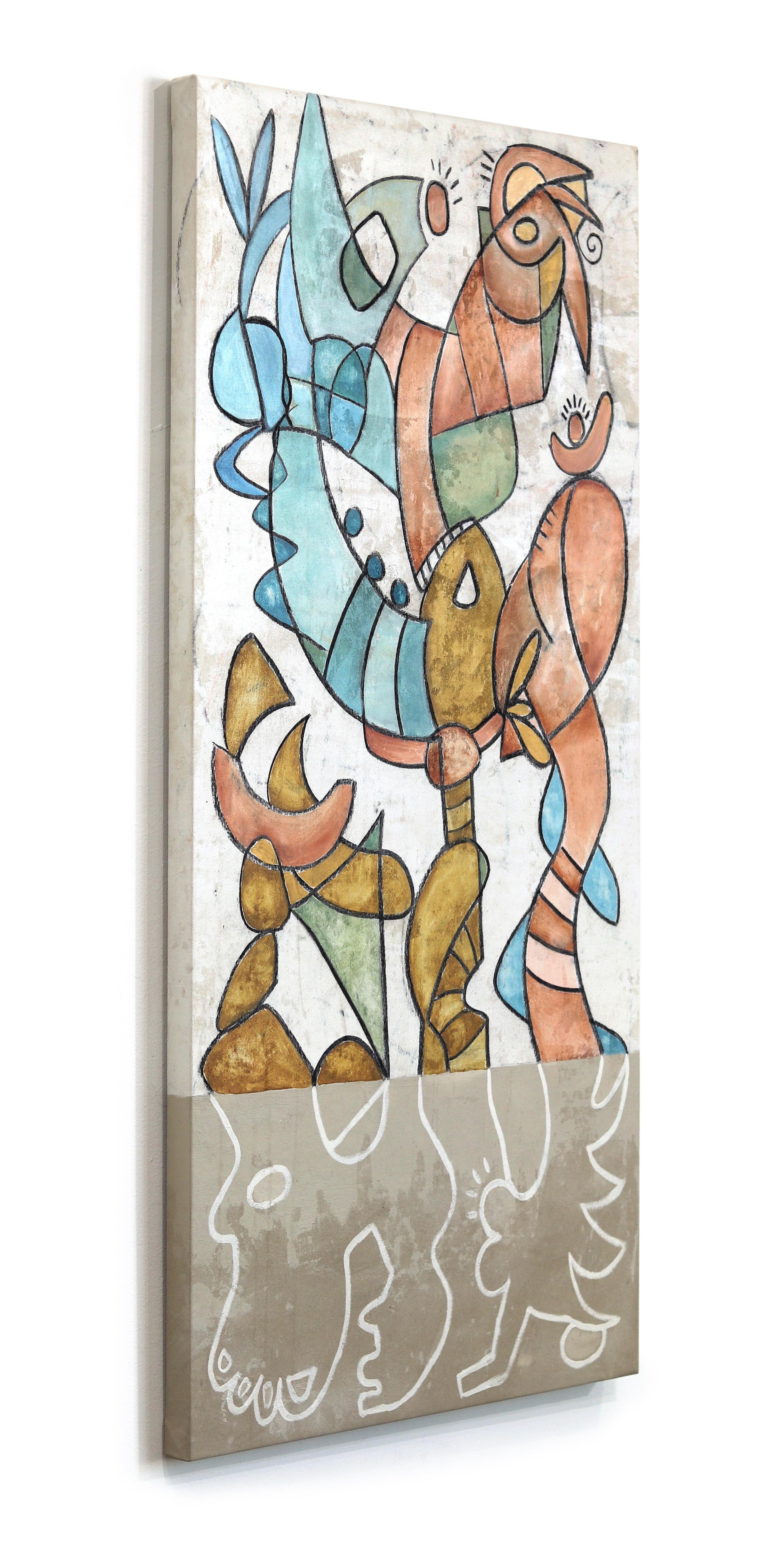 Rue Bootay, a New York-born artist now rooted in the vibrant artistic landscape of Los Angeles, navigates the avant-garde realm of nonrepresentational surrealism with a style uniquely his own. His paintings, reminiscent of alien landscapes, weave a