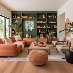 Verde Samba - Abstrait contemporain Forme organique Œuvre d'art mixte sur toile