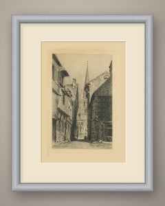 Rue de la Poissonnerie, Montivilliers, by A. Briend de Maignon, circa 1875