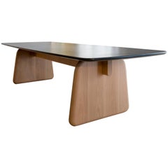 Rue Du Bac Dining Table in Oakwood and Granite Top