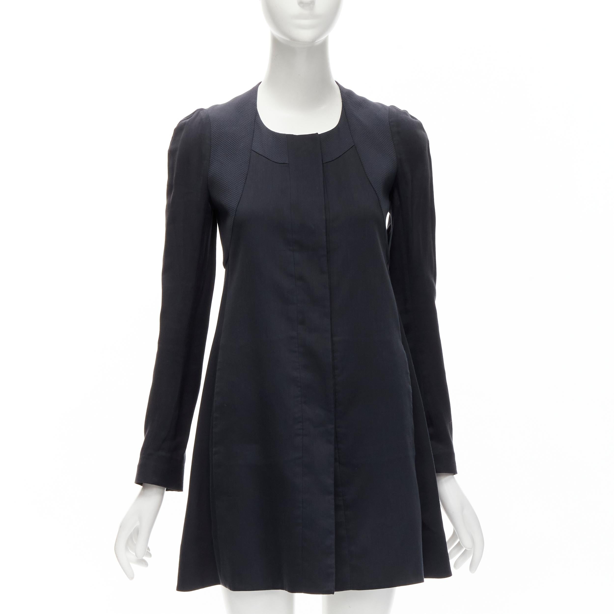 RUE DU MAIL abrigo acampanado con botón de imán invisible FR34 XS Negro en venta