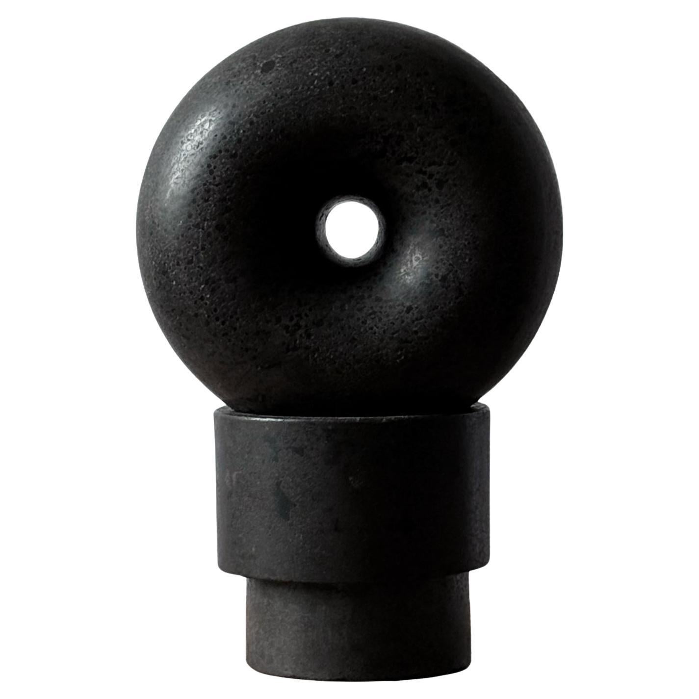 Rueda - Volcanic stone carved sculpture