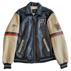 Ruff Ryders Unisex Leather Bomber Jacket