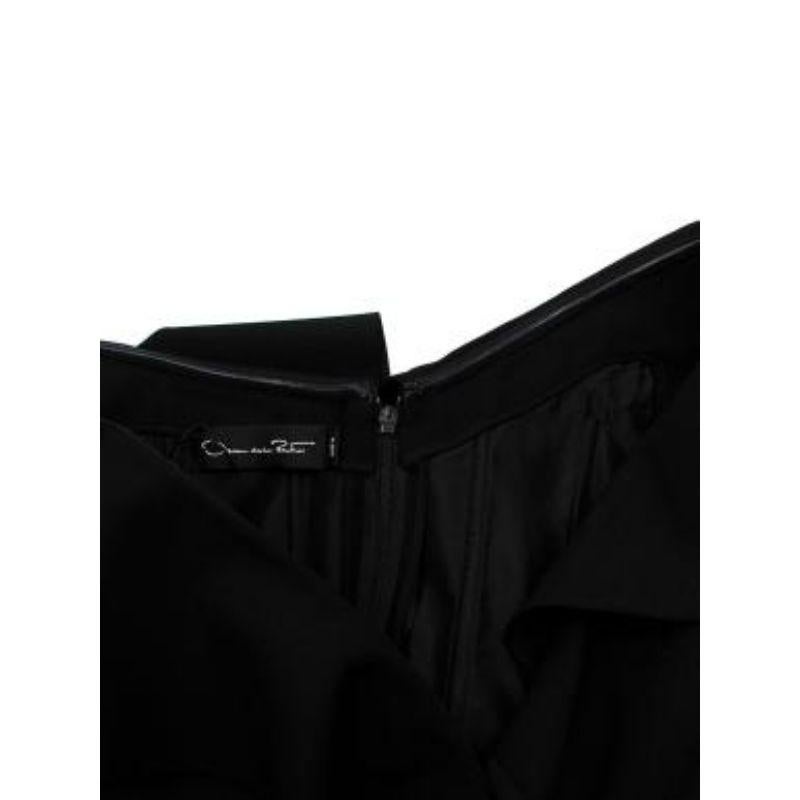 Ruffled Black Wool Cocktail Dress 1
