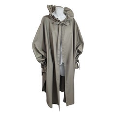 Ruffled Rain Poplin Poncho