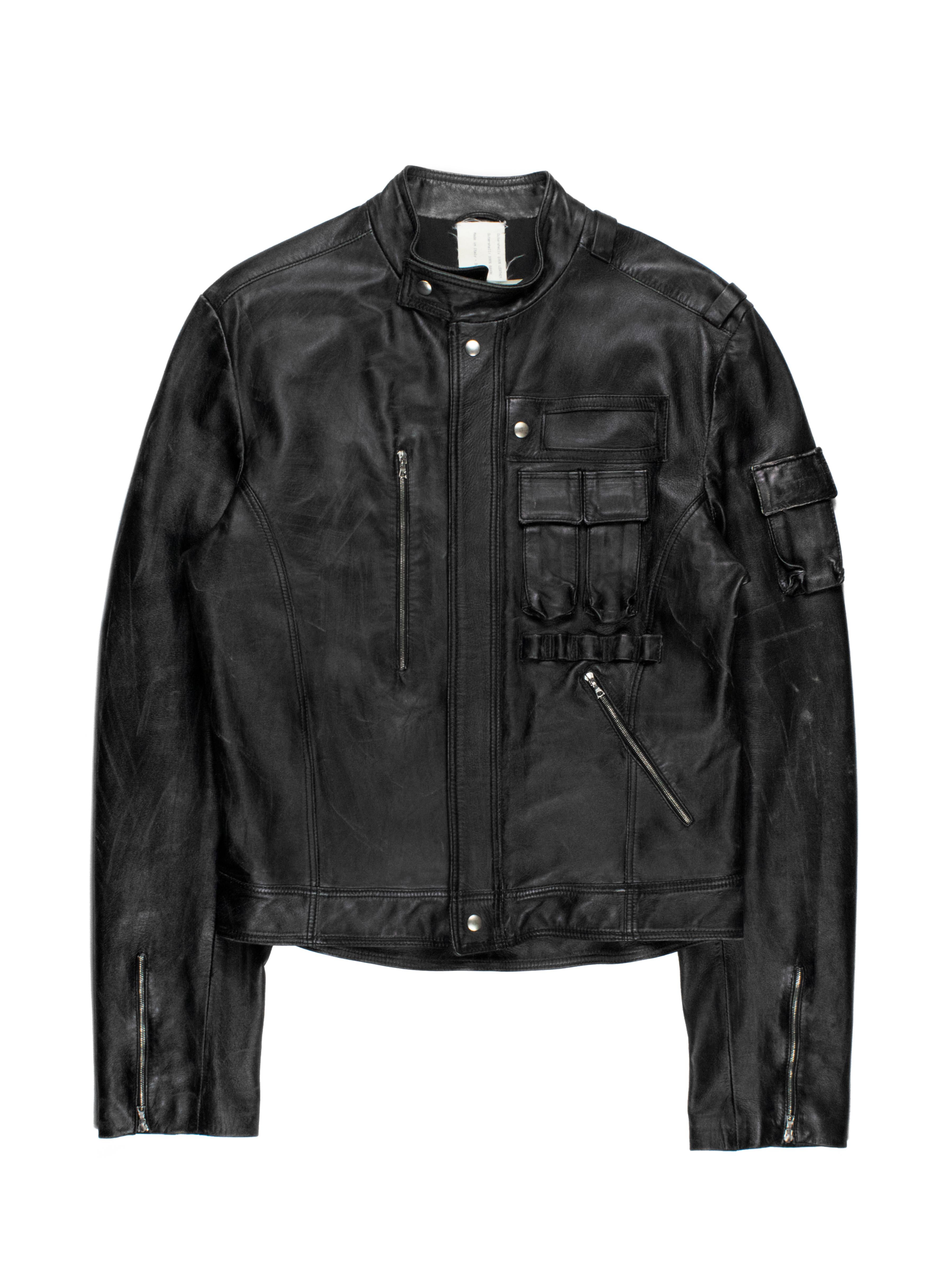 Ruffo Research SS2000 Biker-Lederjacke (Schwarz)