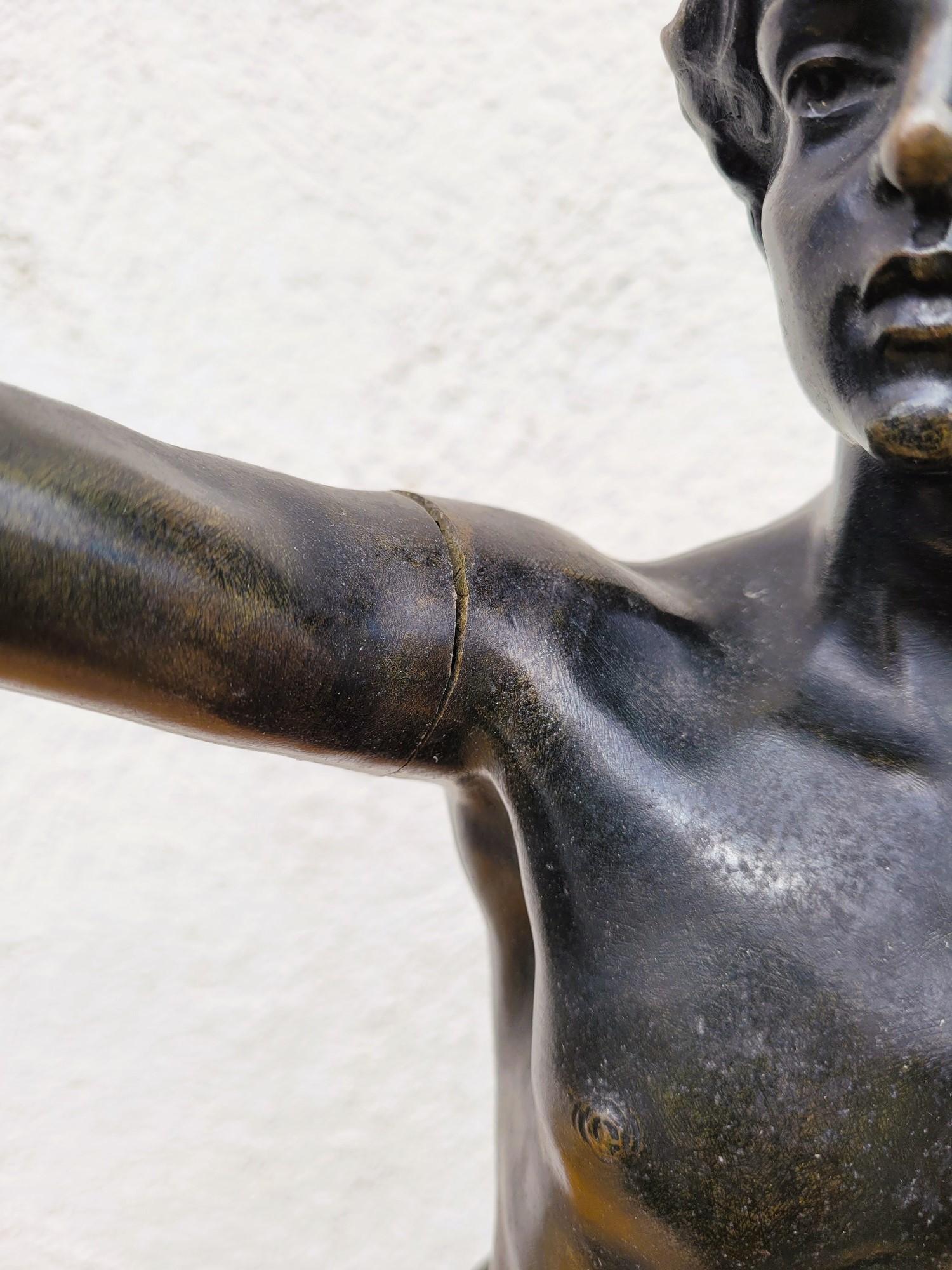 Ruffony, Il giuramento, scultura in bronzo firmata, fine XIX inizio XX secolo in vendita 3