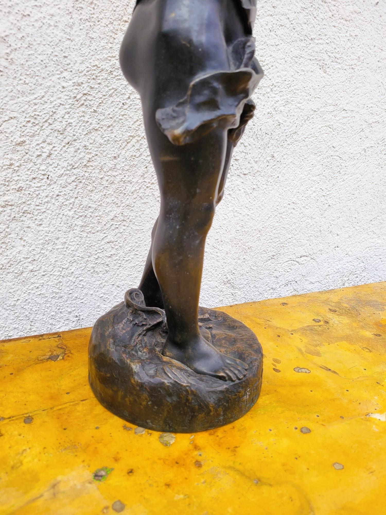 Ruffony, Il giuramento, scultura in bronzo firmata, fine XIX inizio XX secolo in vendita 4