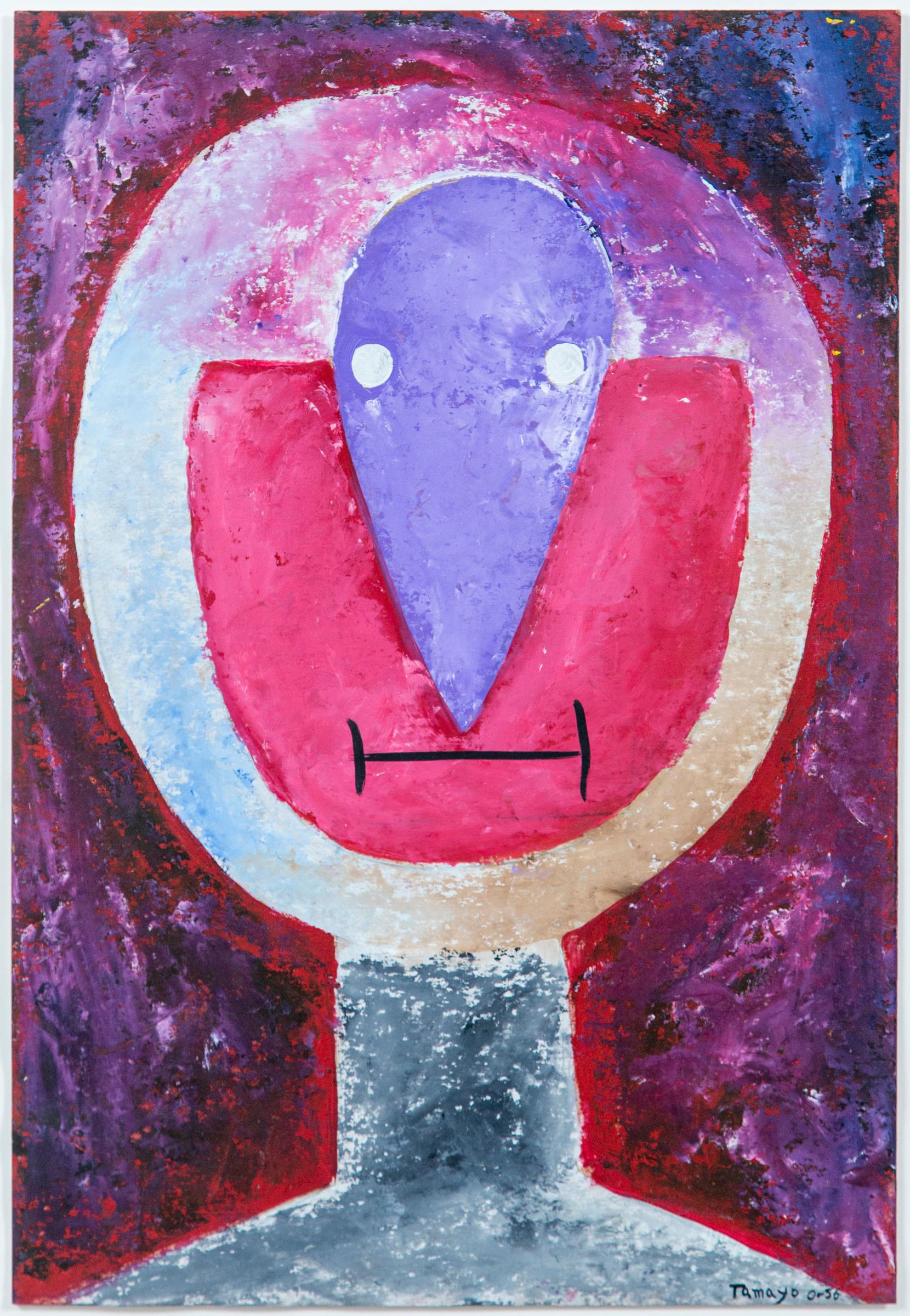 Rufino Tamayo, Cabeza De Hombre oil painting on paper, signed and dated.