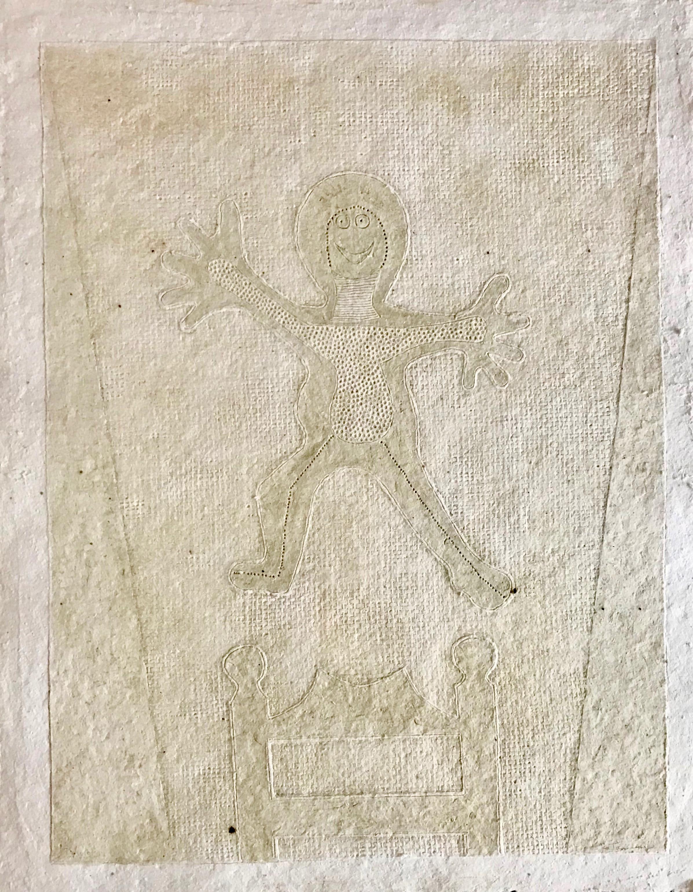 Niño Saltando – Mixed Media Art von Rufino Tamayo