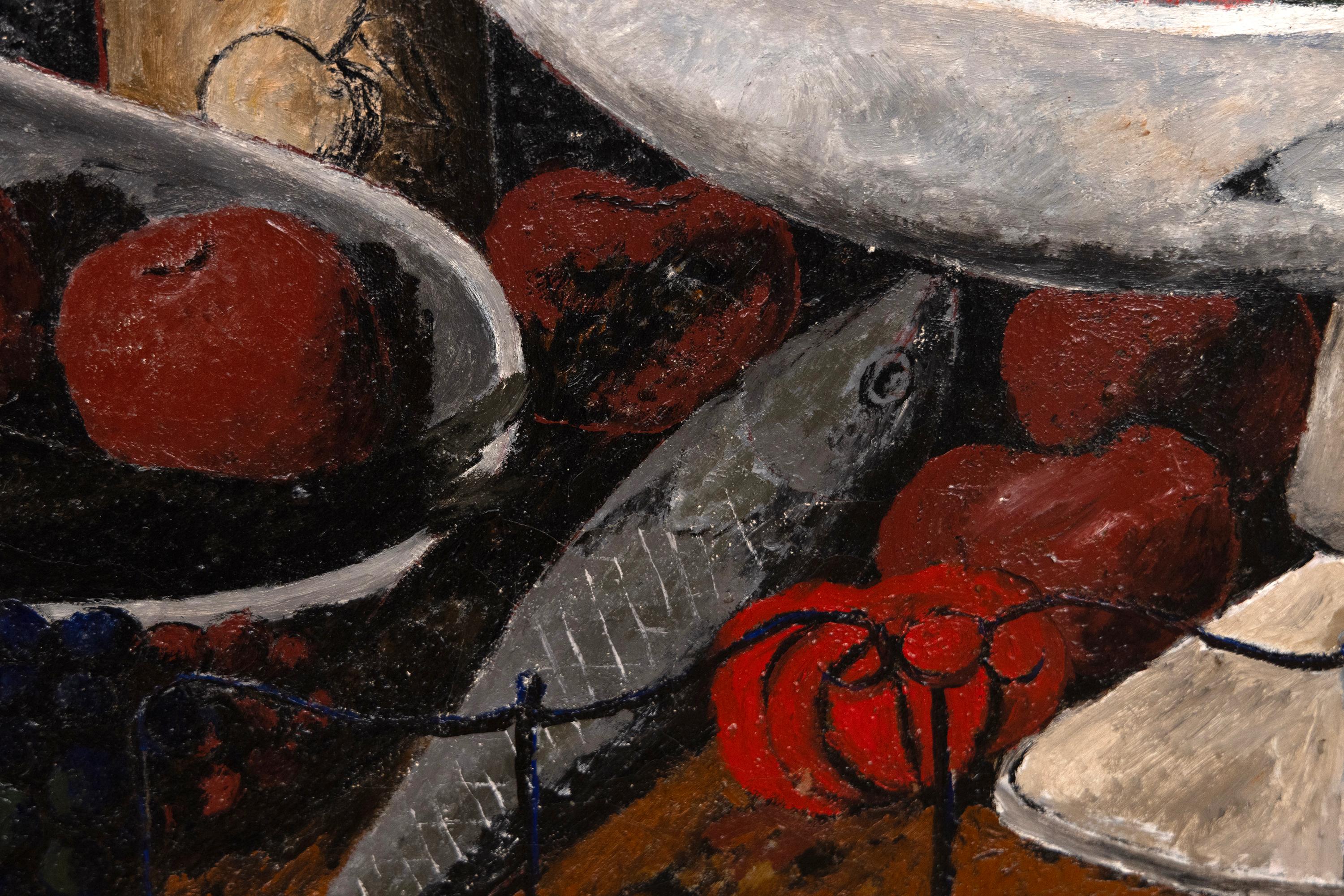 Naturaleza Muerta (Braun), Still-Life Painting, von Rufino Tamayo