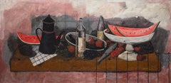 Naturaleza Muerta (Still Life) - Signed Oil on Canvas Painting, 1935