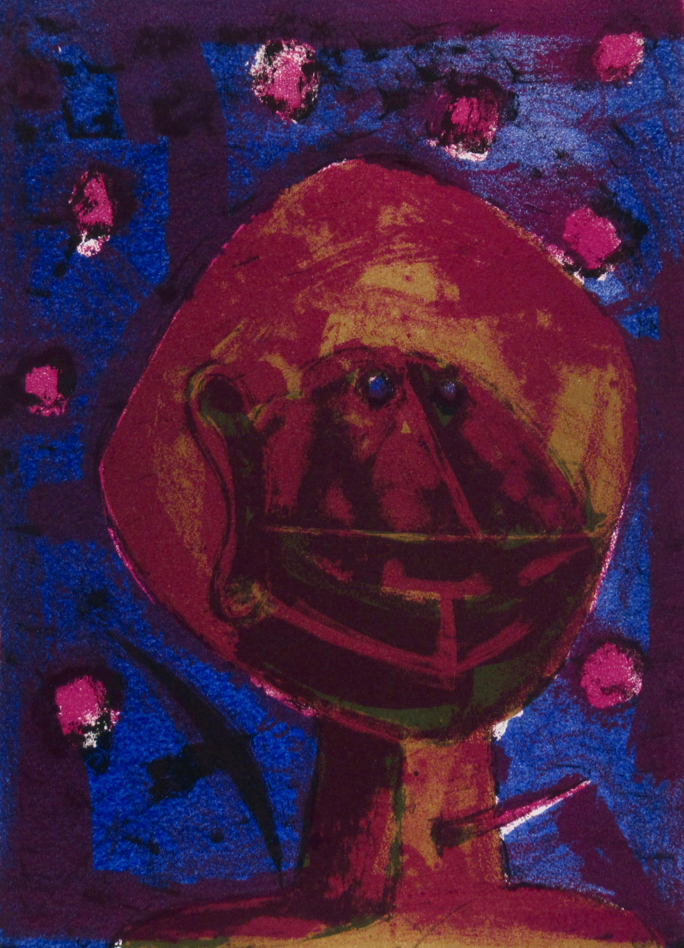 Cabeza con Pajaros - Print by Rufino Tamayo