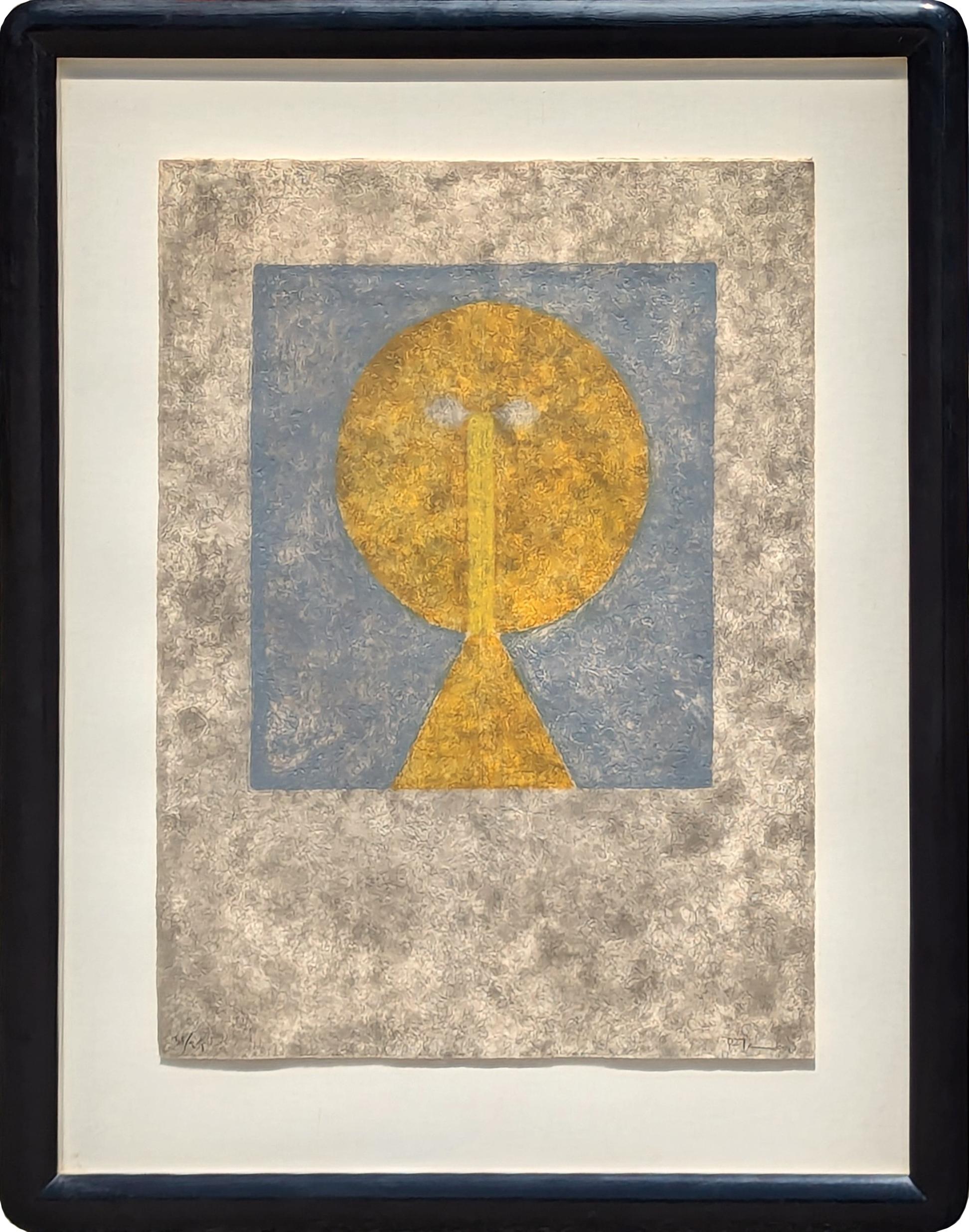 Portrait Print de Rufino Tamayo - "Cabeza en la Ventana" Aguafuerte Abstracto Moderno Ed. 31/99