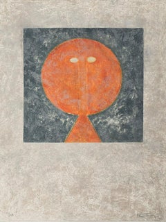Cabeza en la Ventana, gravure surréaliste de Rufino Tamayo
