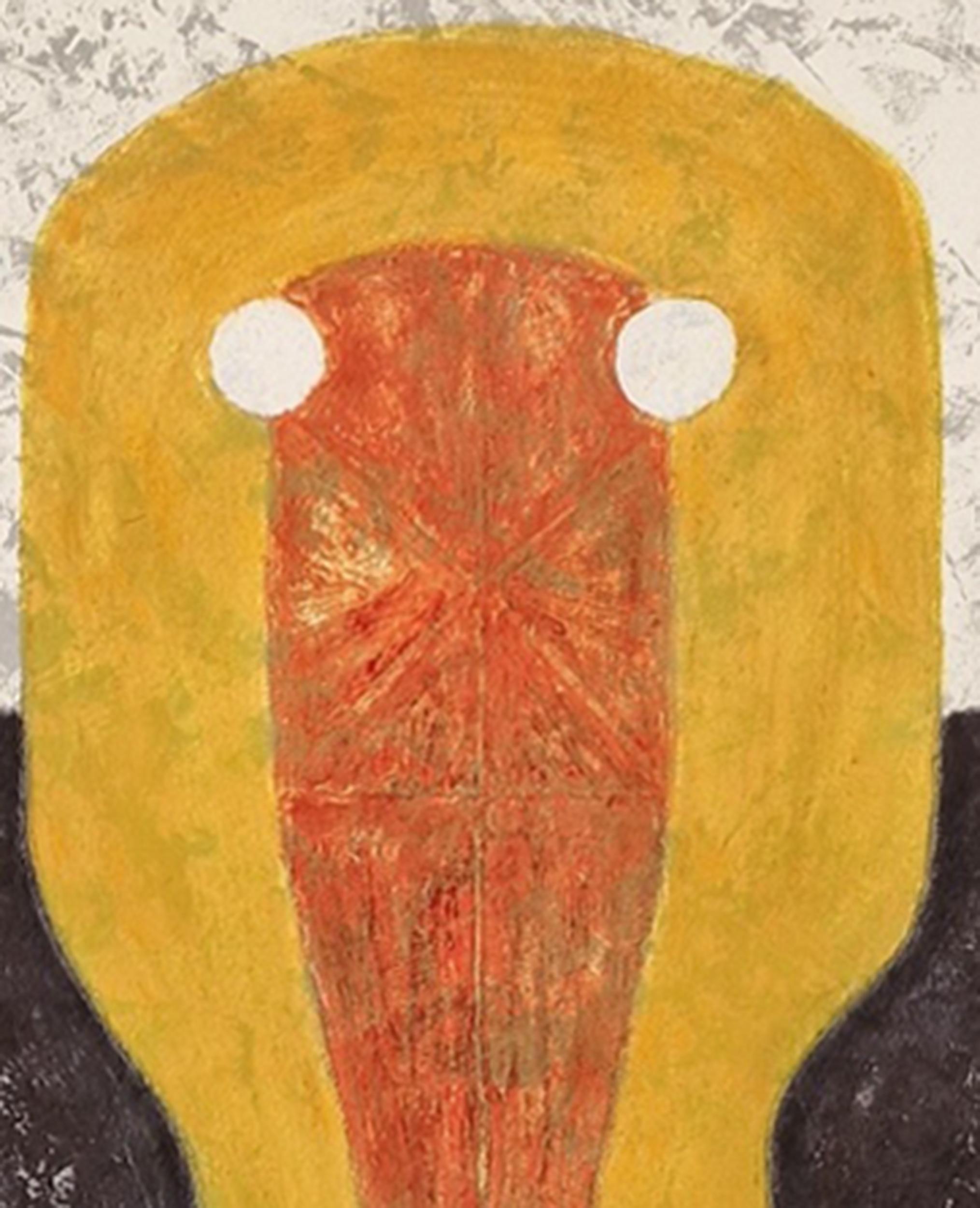 Cabeza en Ocre, Surrealist Etching by Rufino Tamayo For Sale 1