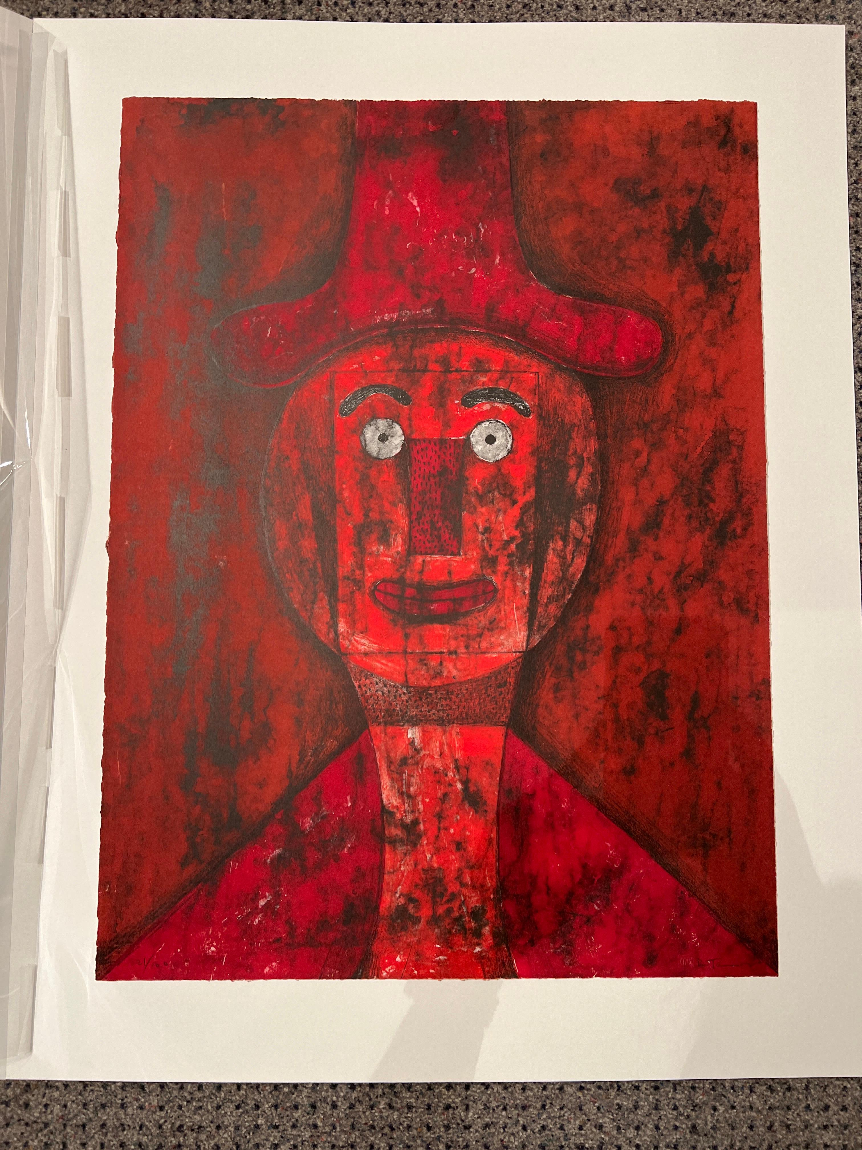 Cabeza Roja - Print by Rufino Tamayo