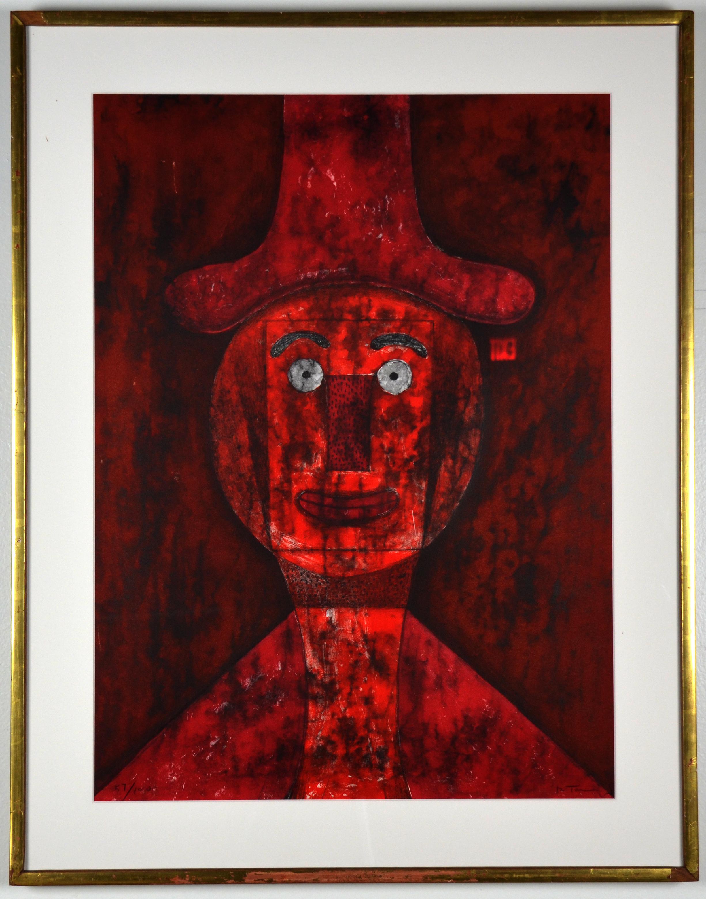 Rufino Tamayo Figurative Print - Cabeza Roja