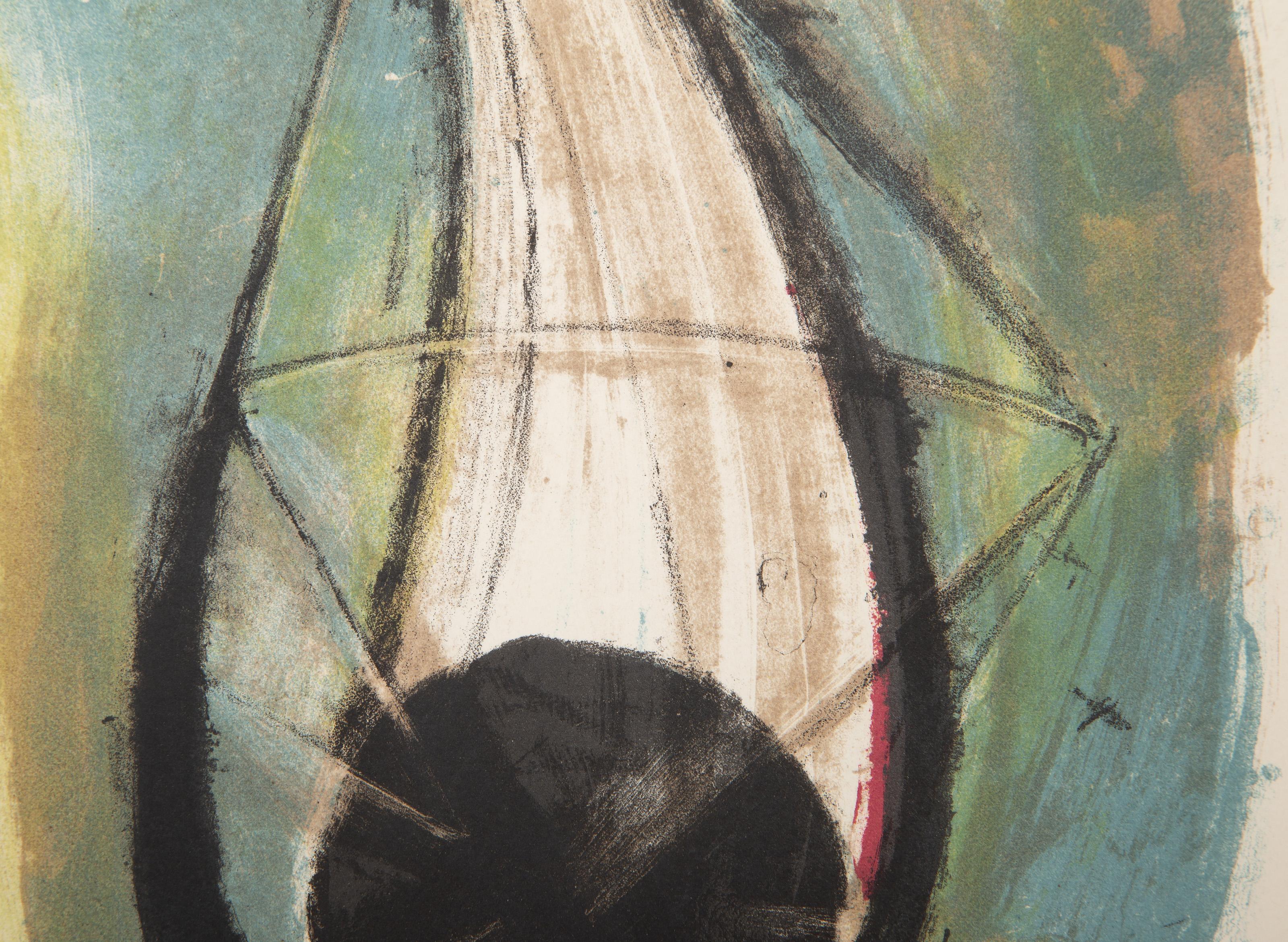 Capitulo XXI, litografia surrealista di Rufino Tamayo in vendita 2