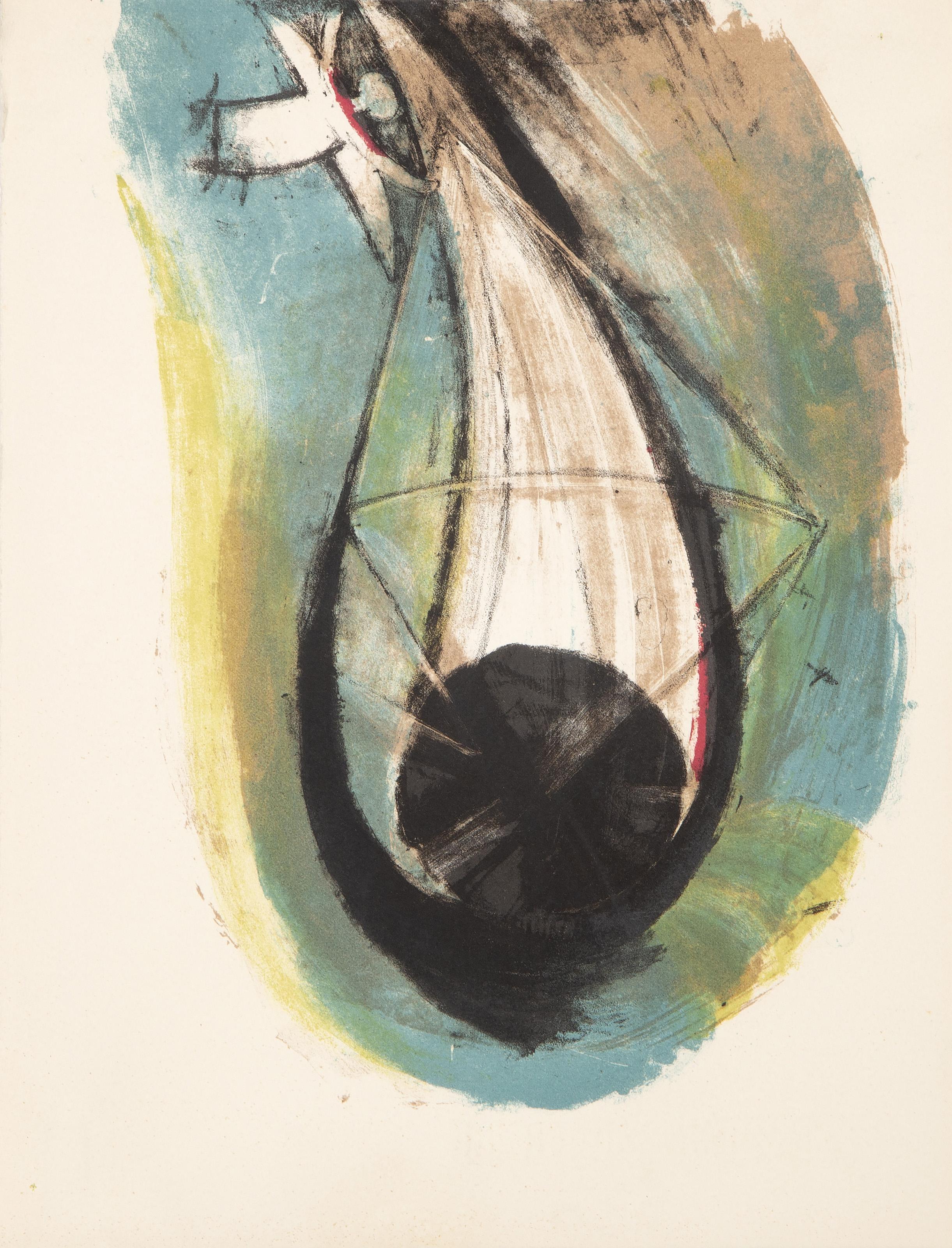 Rufino Tamayo, Messicano (1899 - 1991) - Capitulo XXI, Portfolio: Apocalypse de Saint Jean, Anno: 1959, Medium: Litografia su BFK Rives, Edizione: 93/255, Dimensioni: 13 x 10 pollici (33,02 x 25,4 cm), Stampatore: Jean Paul Vibert, Parigi, Editore: