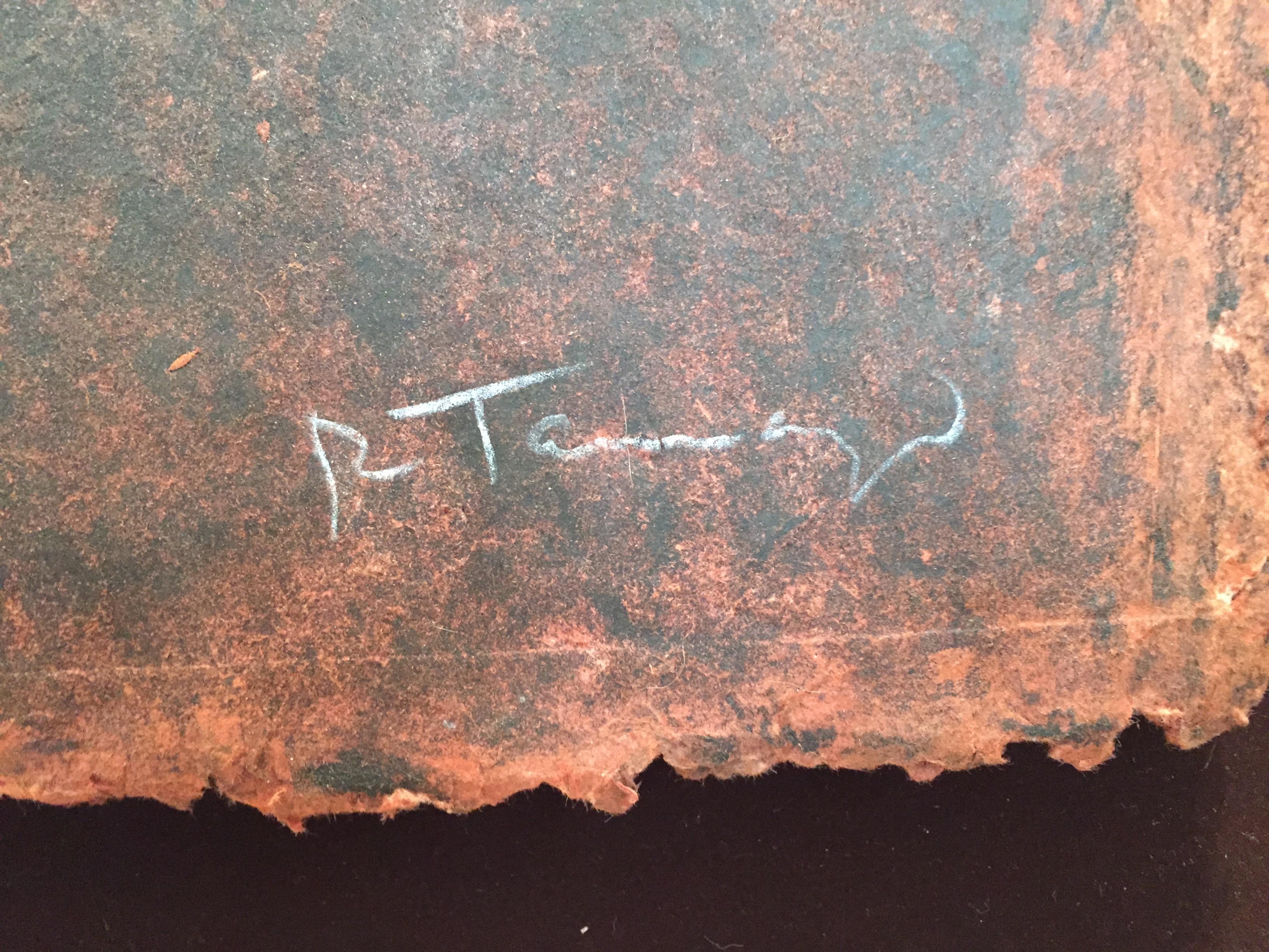 rufino tamayo dos personajes atacados por perros