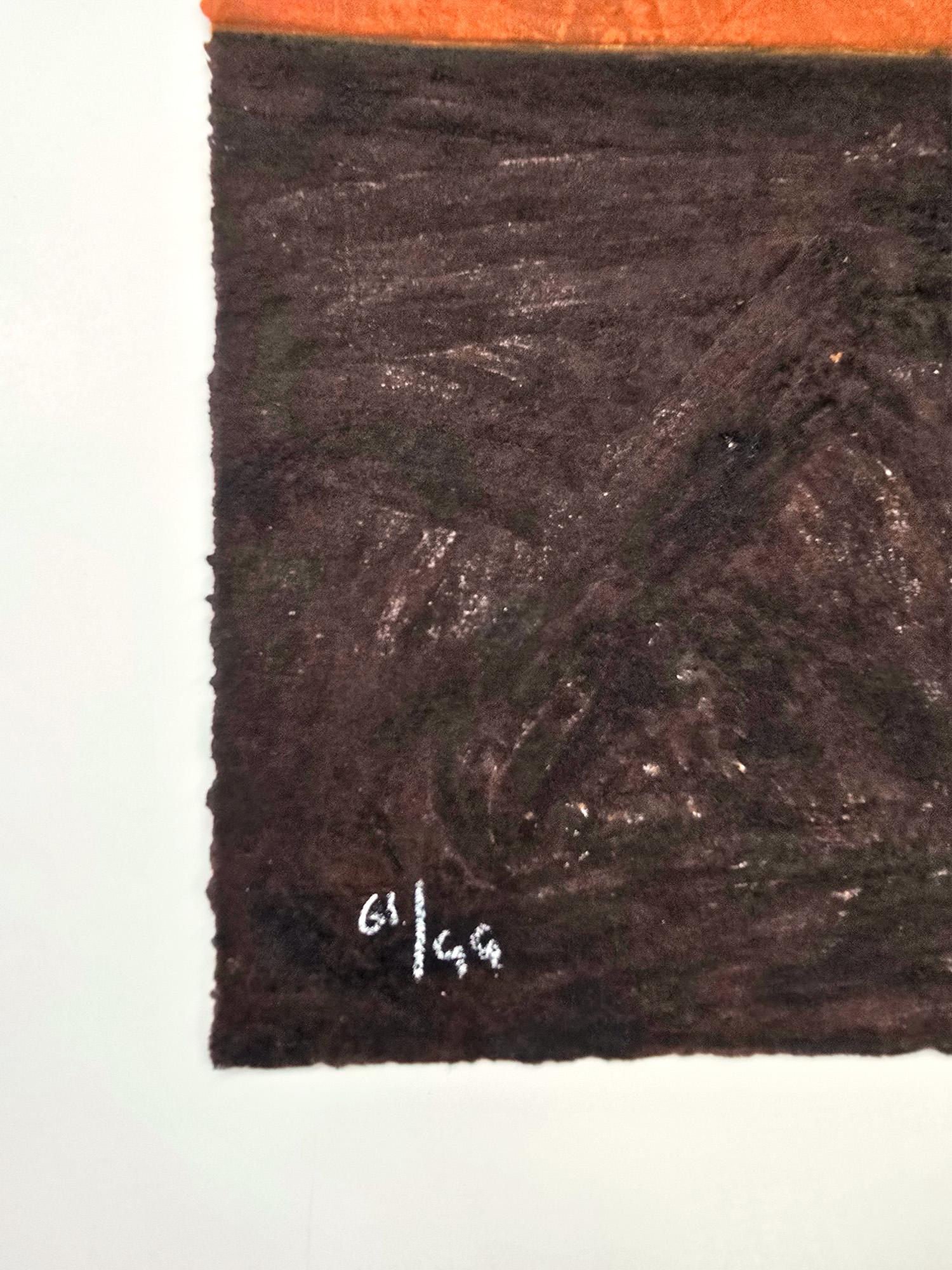 Figura hierática, aguafuerte surrealista de Rufino Tamayo en venta 2