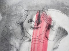 "Figura Sonriente de Veracruz", ídolos Precolombinos, Rufino Tamayo, Lithograph