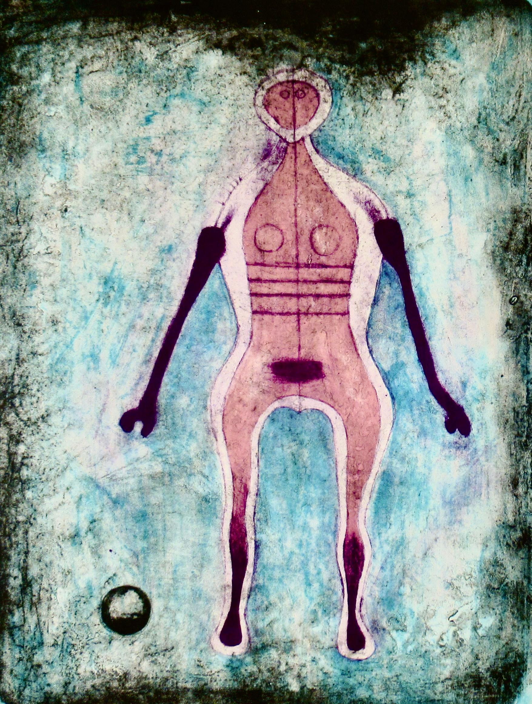 La Negra (Die schwarze Frau) (Moderne), Print, von Rufino Tamayo