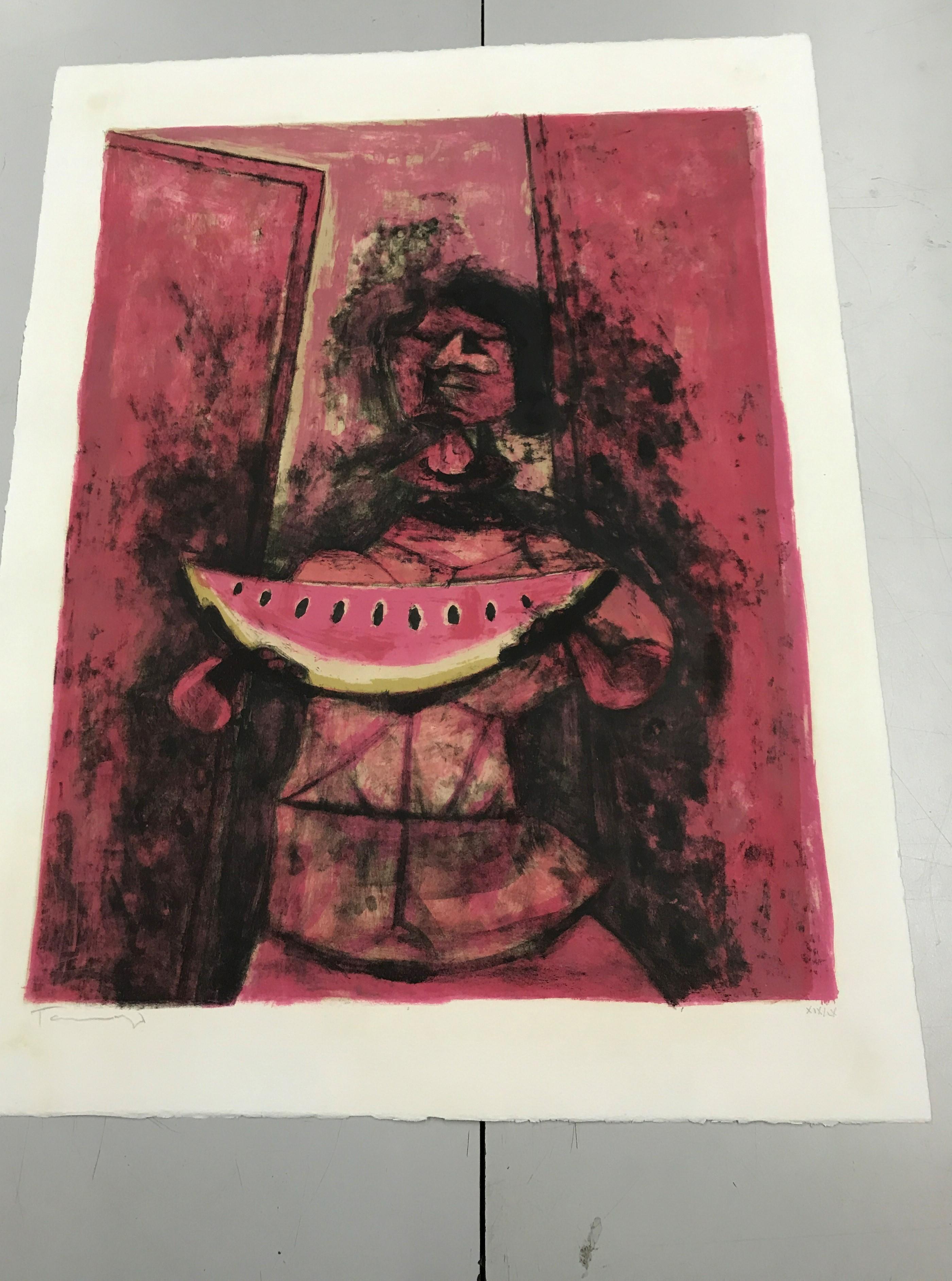 Mujer con Sandía - Print by Rufino Tamayo