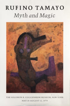 Myth and Magic Exhibition Poster, Modern Lithograph by Rufino Tamayo