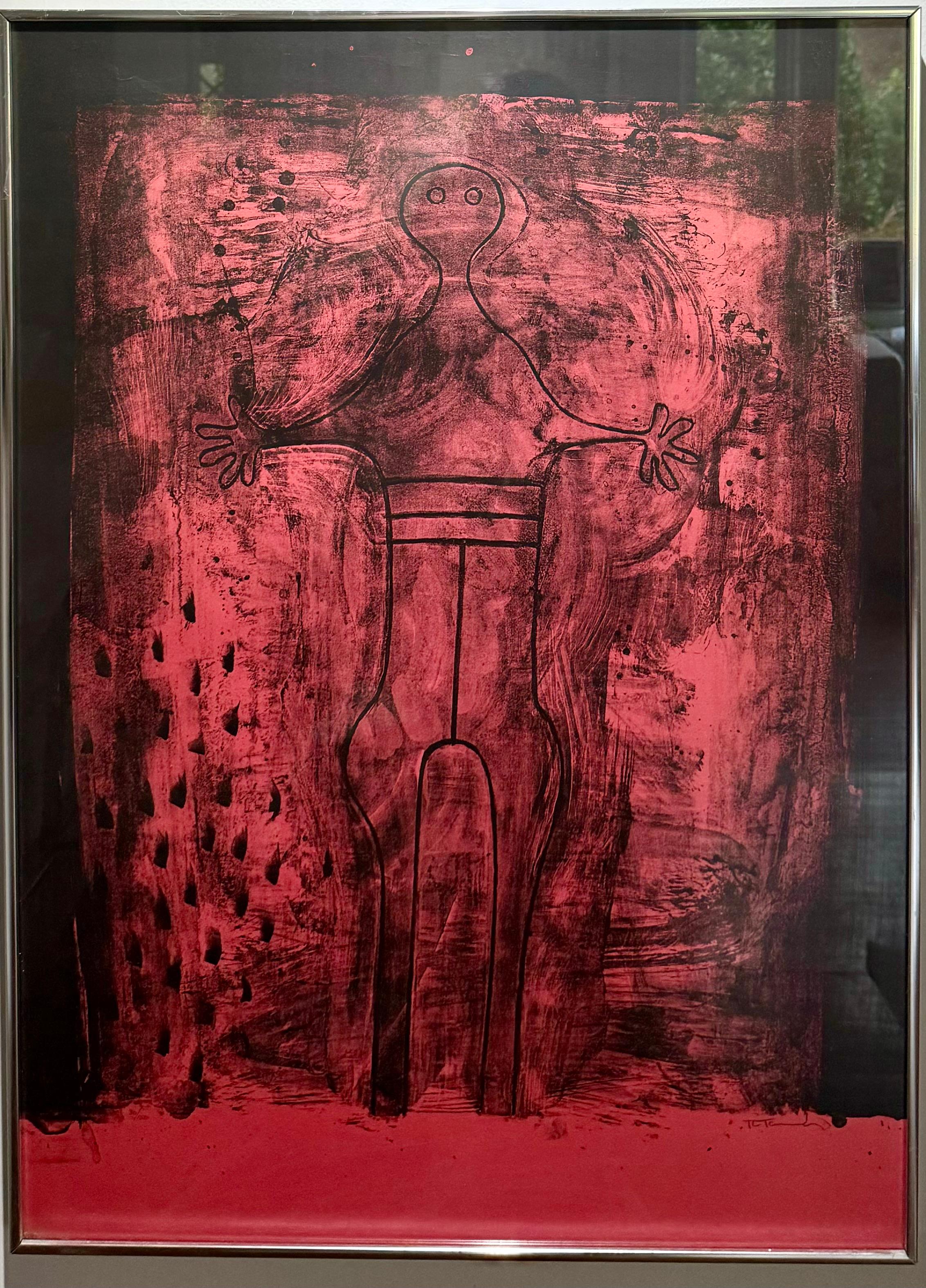 Litografia originale FIRMATA A PENNA Ed. 30/150 Affiche avant la lettre LAS MUJERAS - Print di Rufino Tamayo