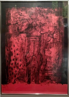 Litografia originale FIRMATA A PENNA Ed. 30/150 Affiche avant la lettre LAS MUJERAS