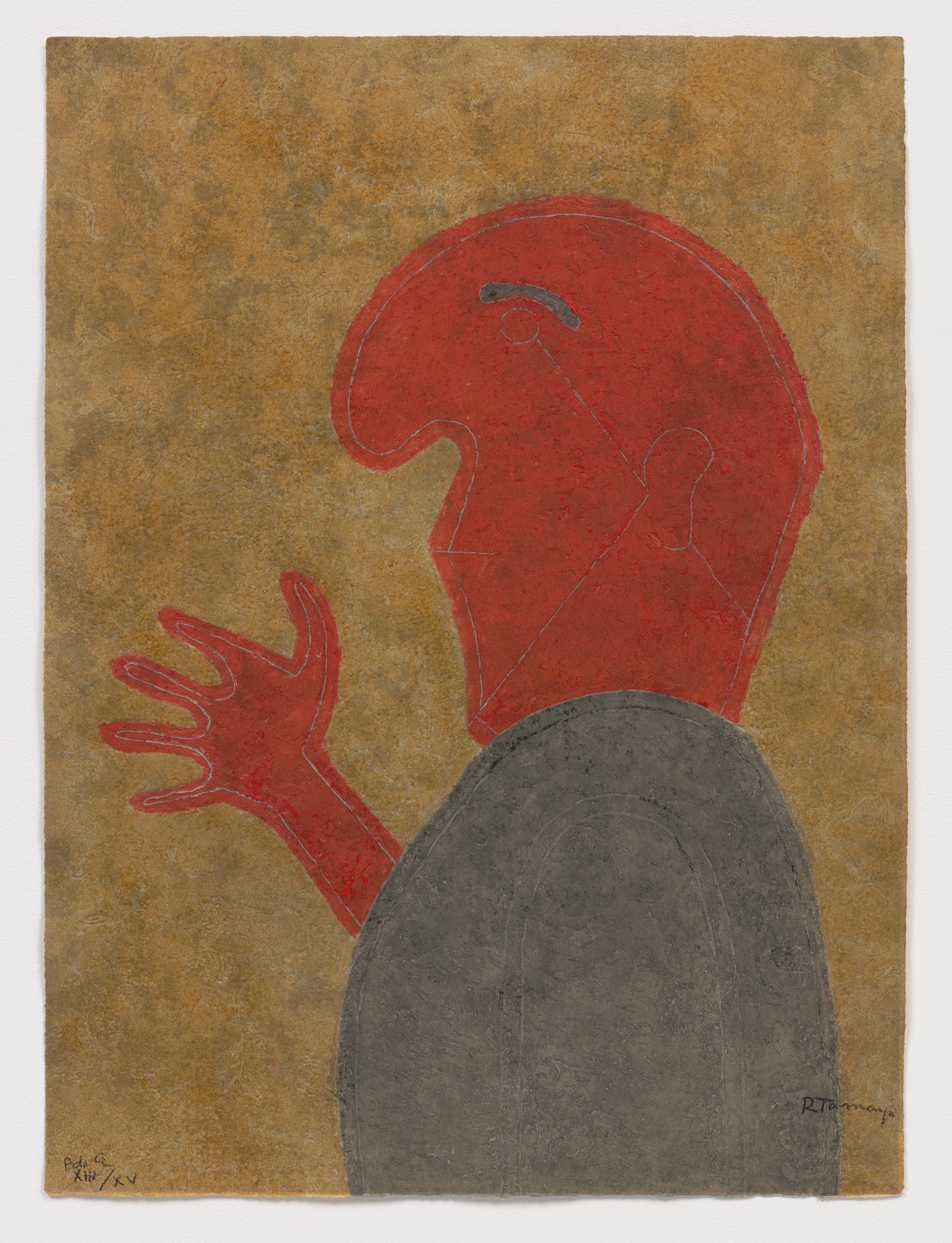 Rufino Tamayo Abstract Print - Personaje de Perfil